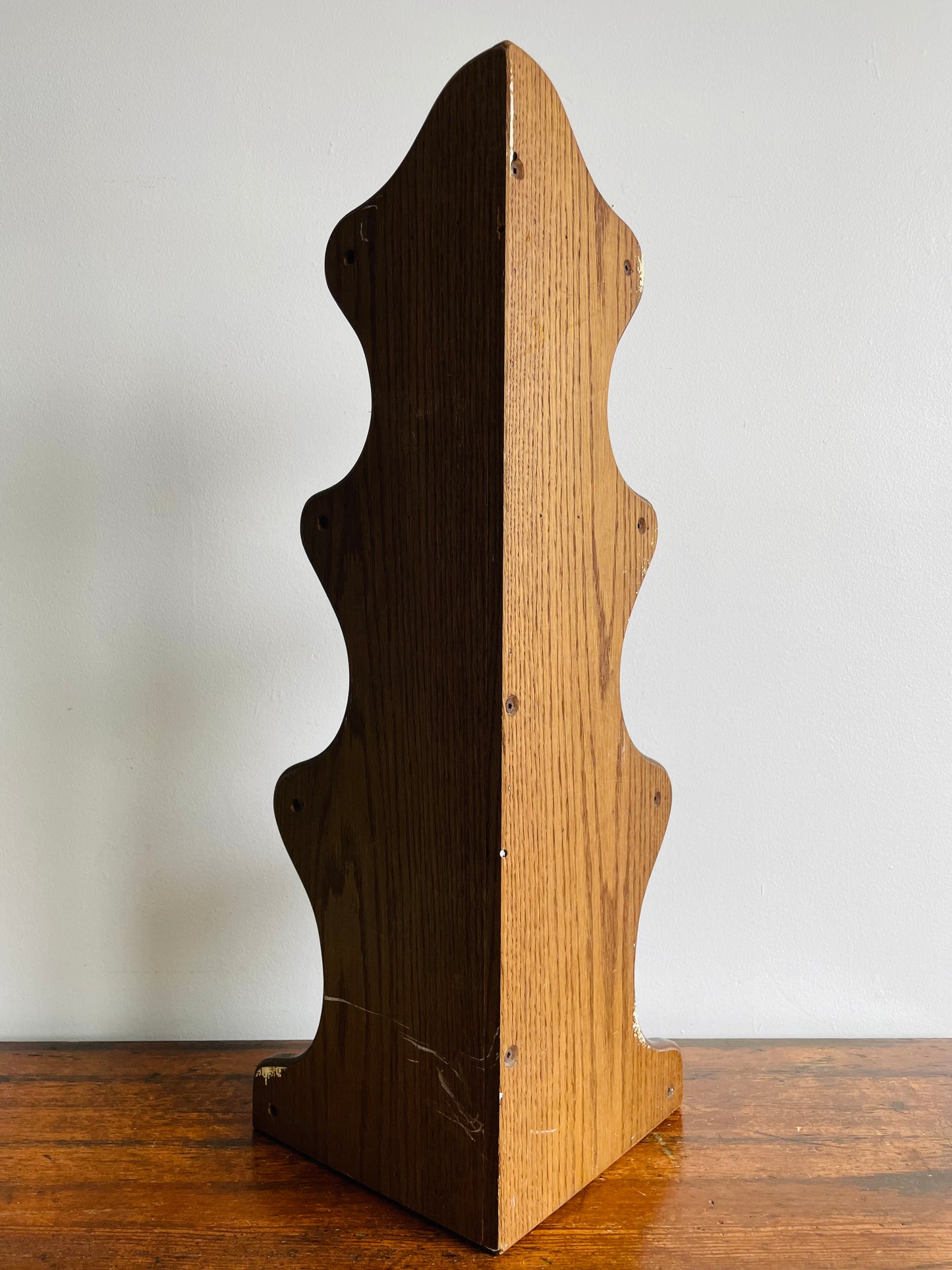 Solid Wood Standing Corner Shelf - Great for Knickknacks or Market Display!