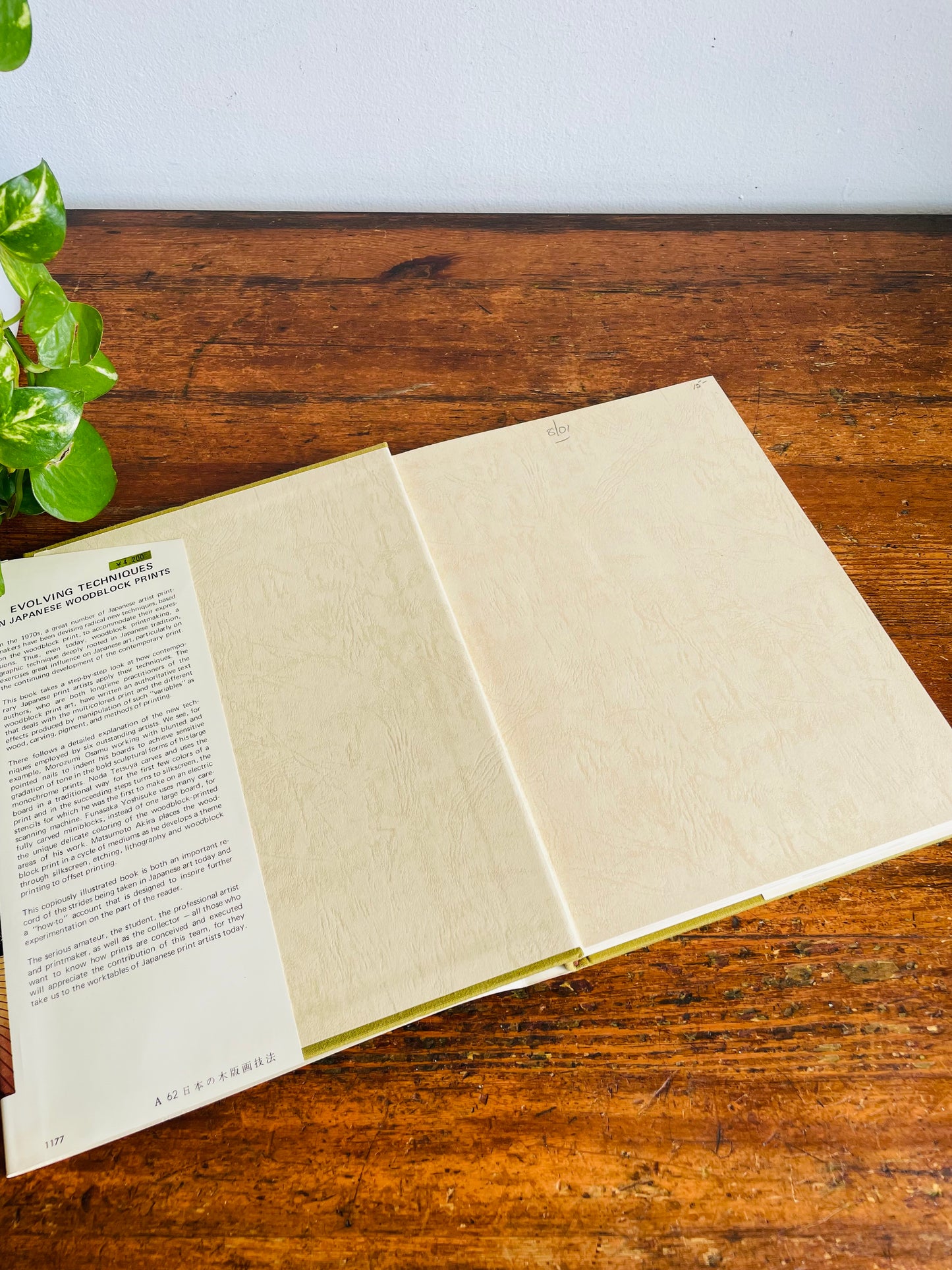Vintage Evolving Techniques in Japanese Woodblock Prints Clothbound Hardcover Book by Gaston Petit & Amadio Arboleda - First Edition (1977)