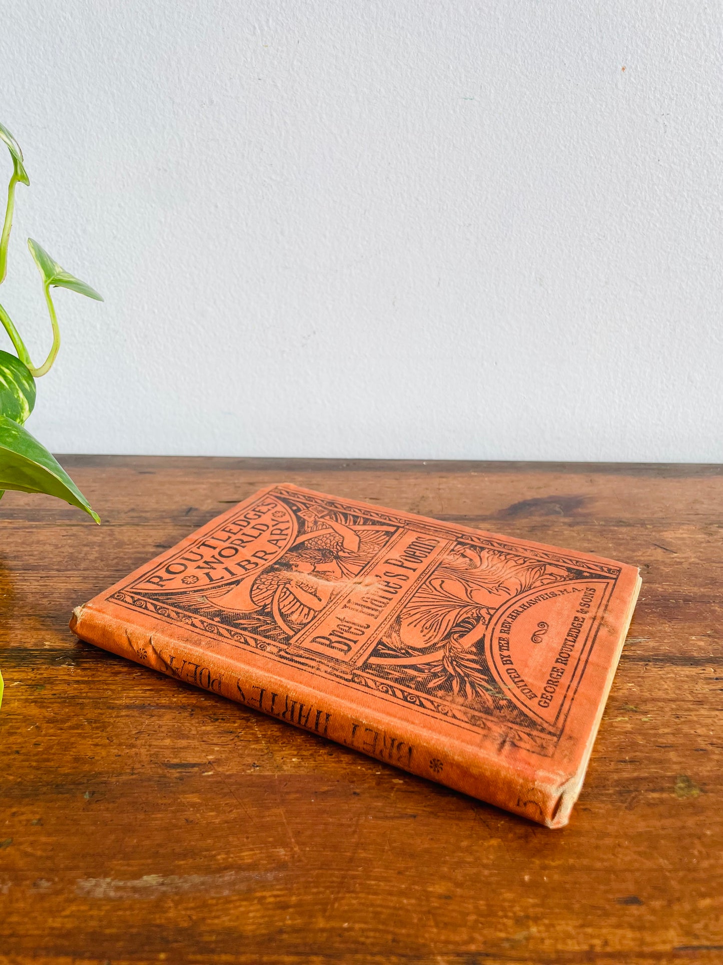 Antique 1886 Poetical Works of Bret Harte Hardcover Book Edited by Rev. H.R. Haweis - Routledge's World Library - Poems & Poetry - 140 Years Old!