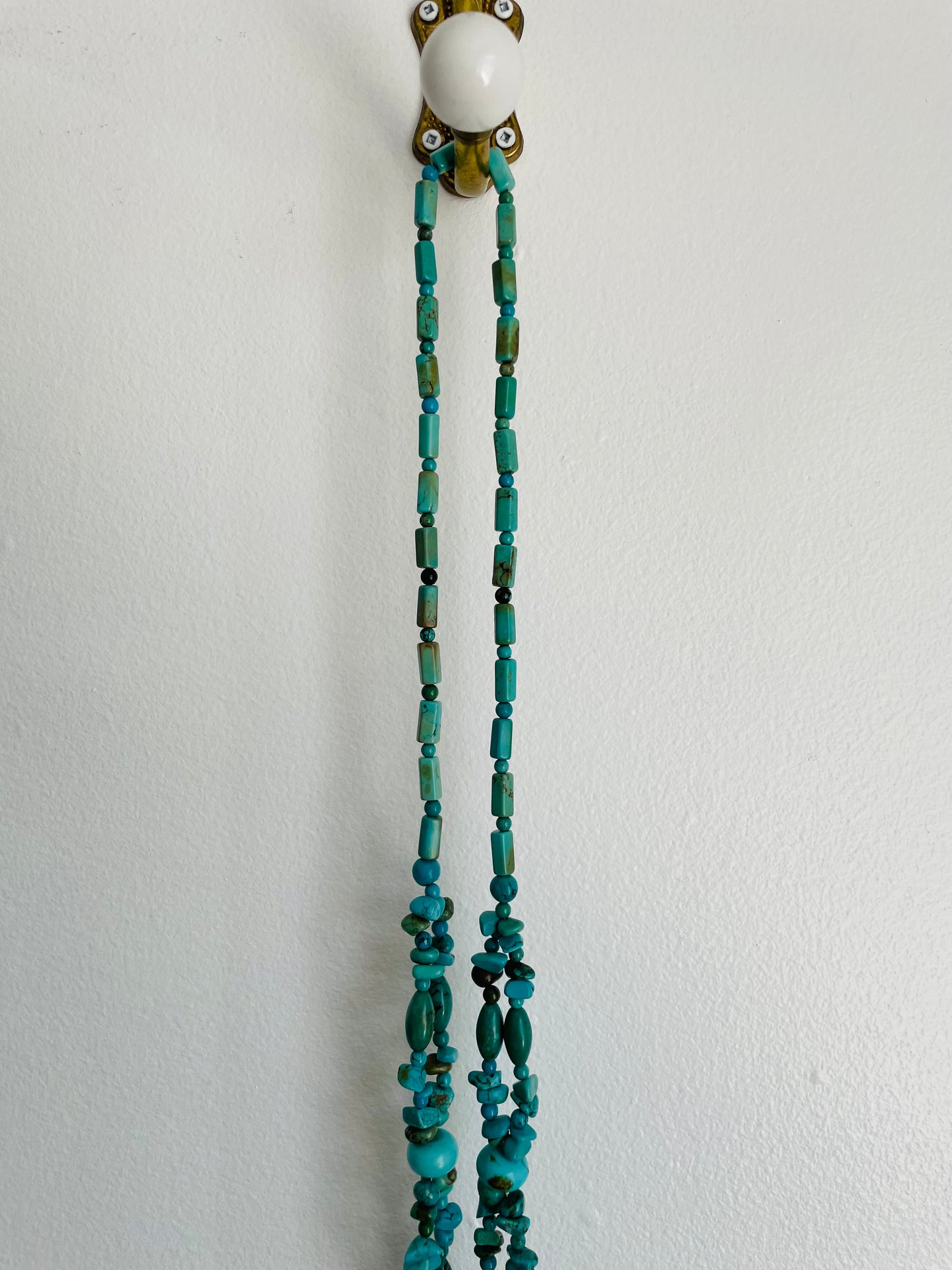 Turquoise Stone Beaded Necklace