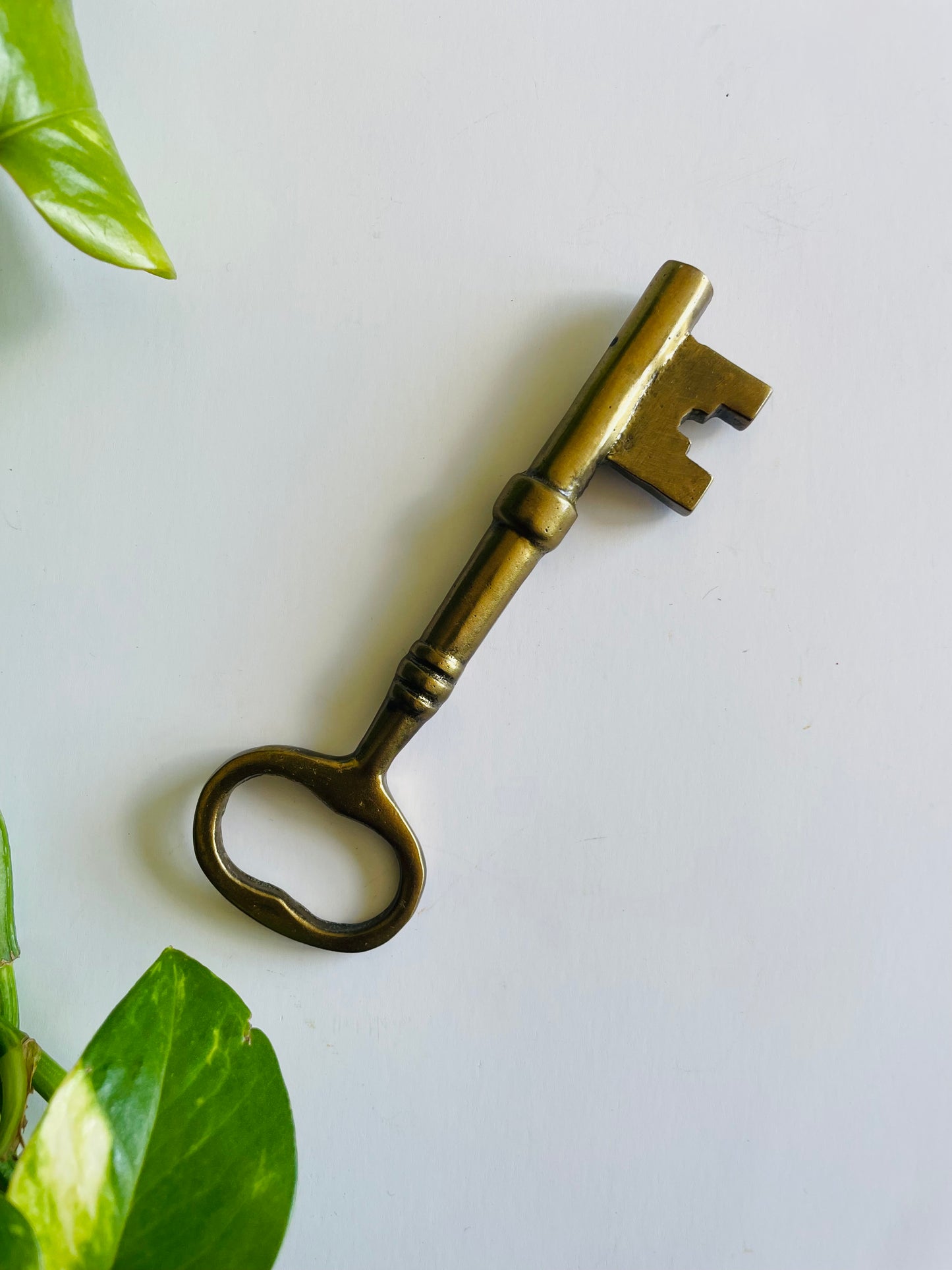 Large Solid Brass Skeleton Key - Possibly Could be Used as a Bottle Opener