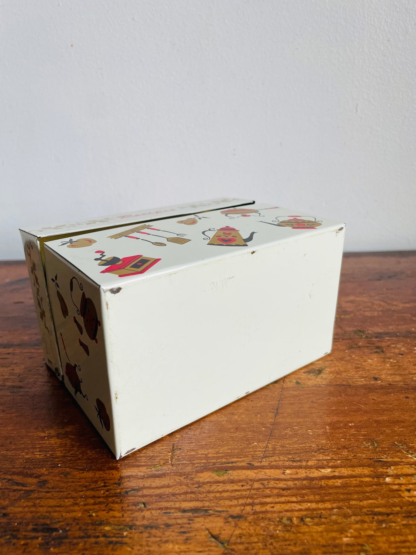 Vintage Ohio Art Company Tin Recipe Box