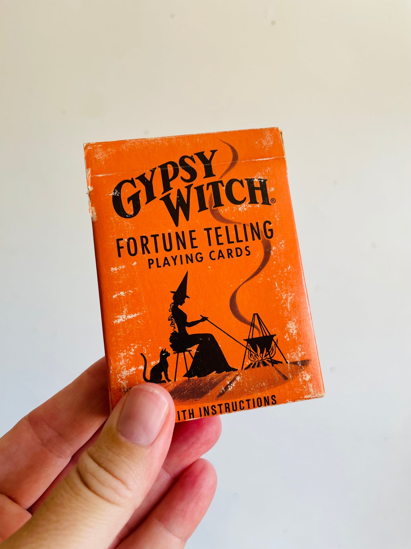 Vintage Gypsy Witch Fortune Telling Playing Cards with Instructions
