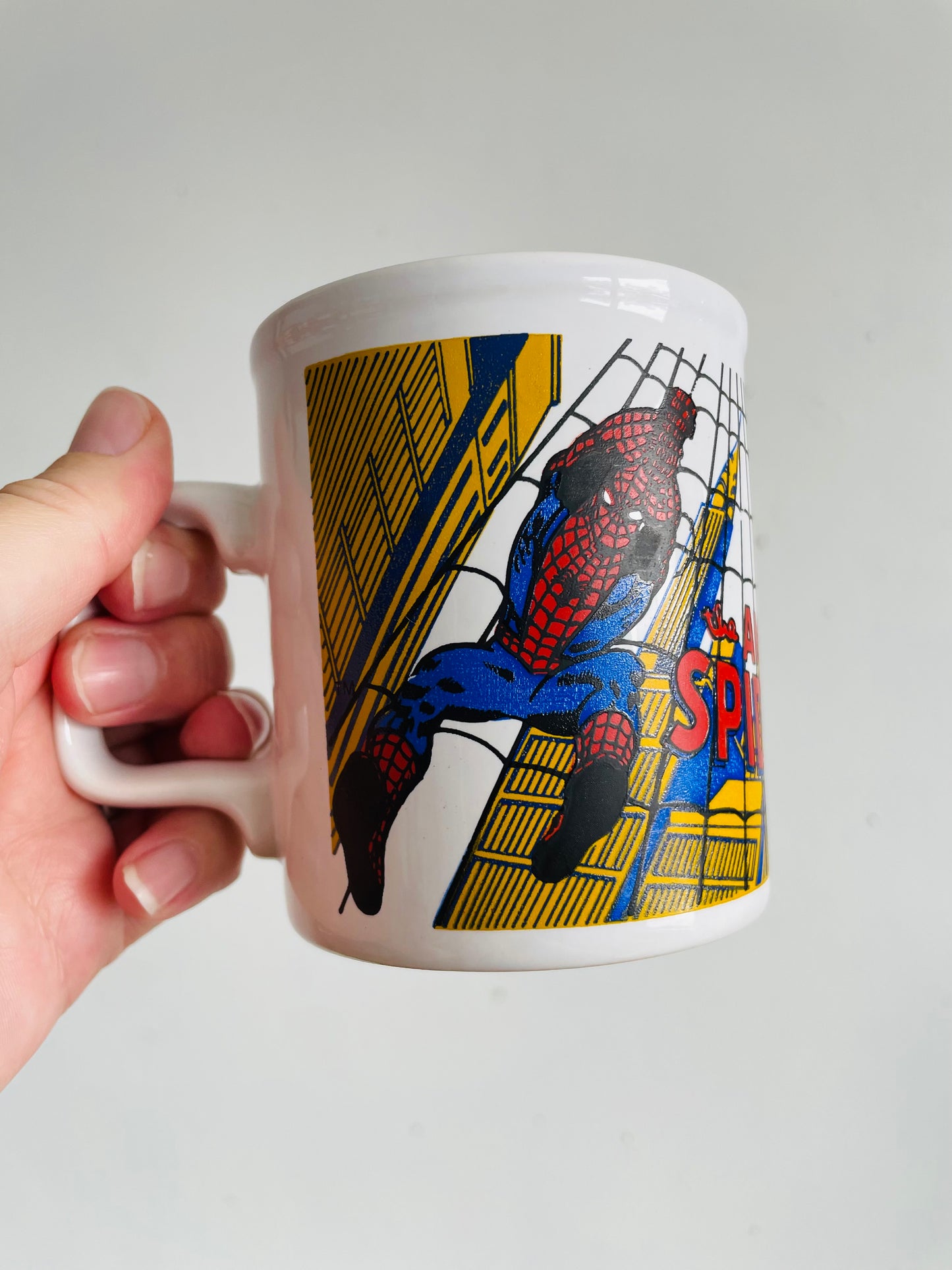 Vintage 1979 Marvel Comics The Amazing Spider-Man Mug - Kiln Craft Tableware - English Ironstone - Made in England
