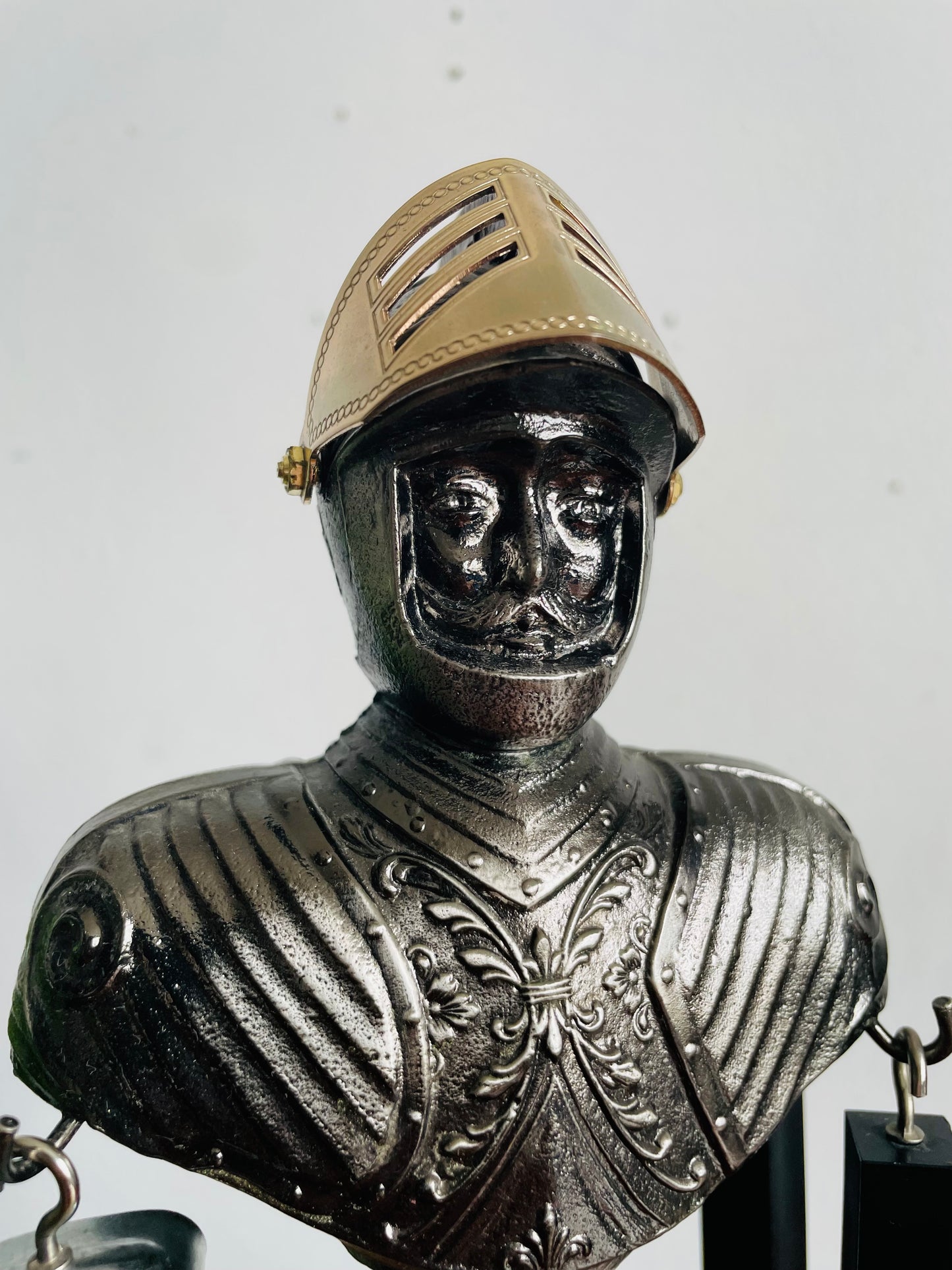 Vintage Knight in Armour Barware Set - Includes 3 Utensils - Tongs, Spoon & Measuring Jigger - Made in Japan