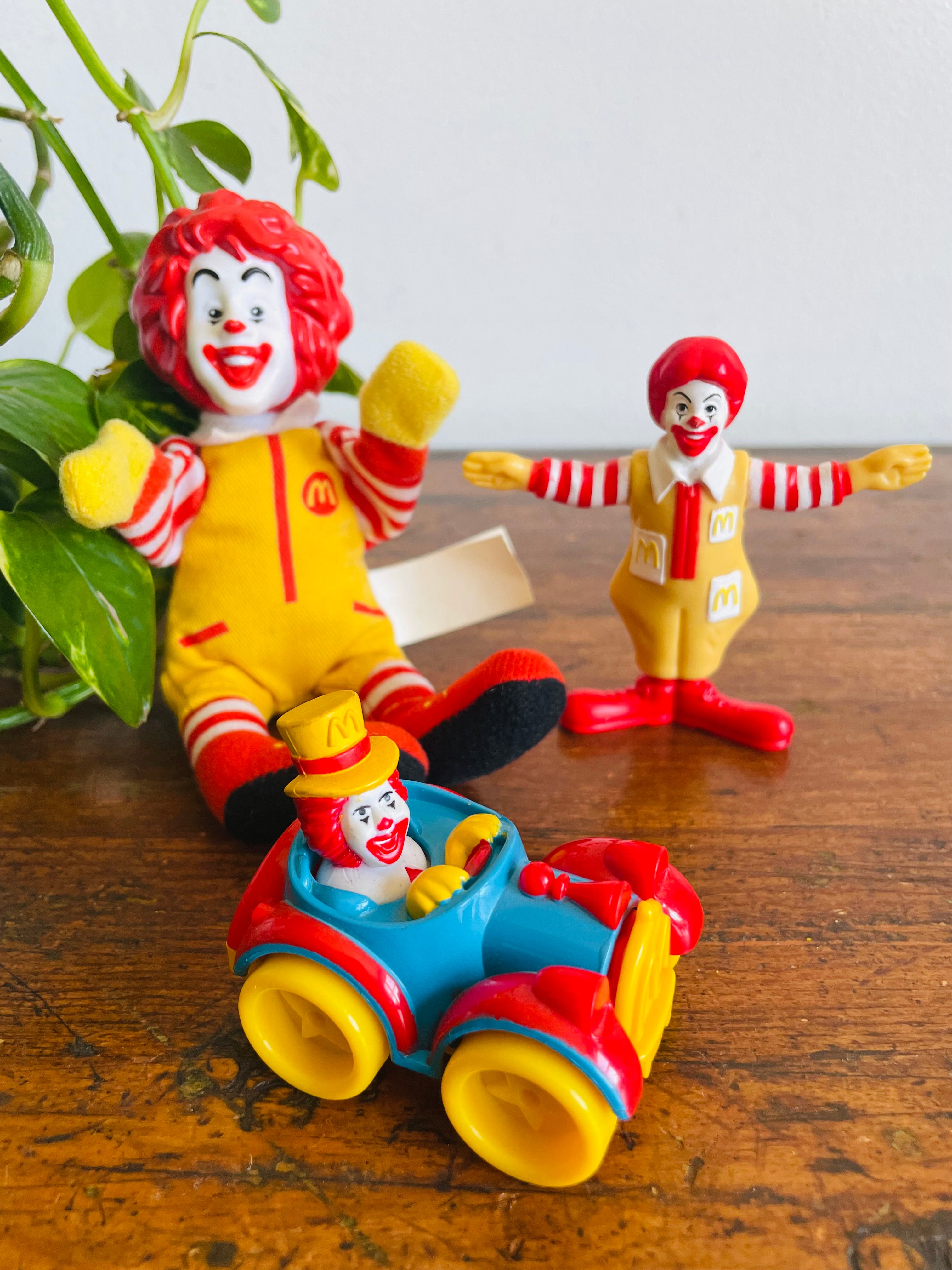 Vintage McDonald's Happy Meal Toy Bundle - Ronald McDonald Themed