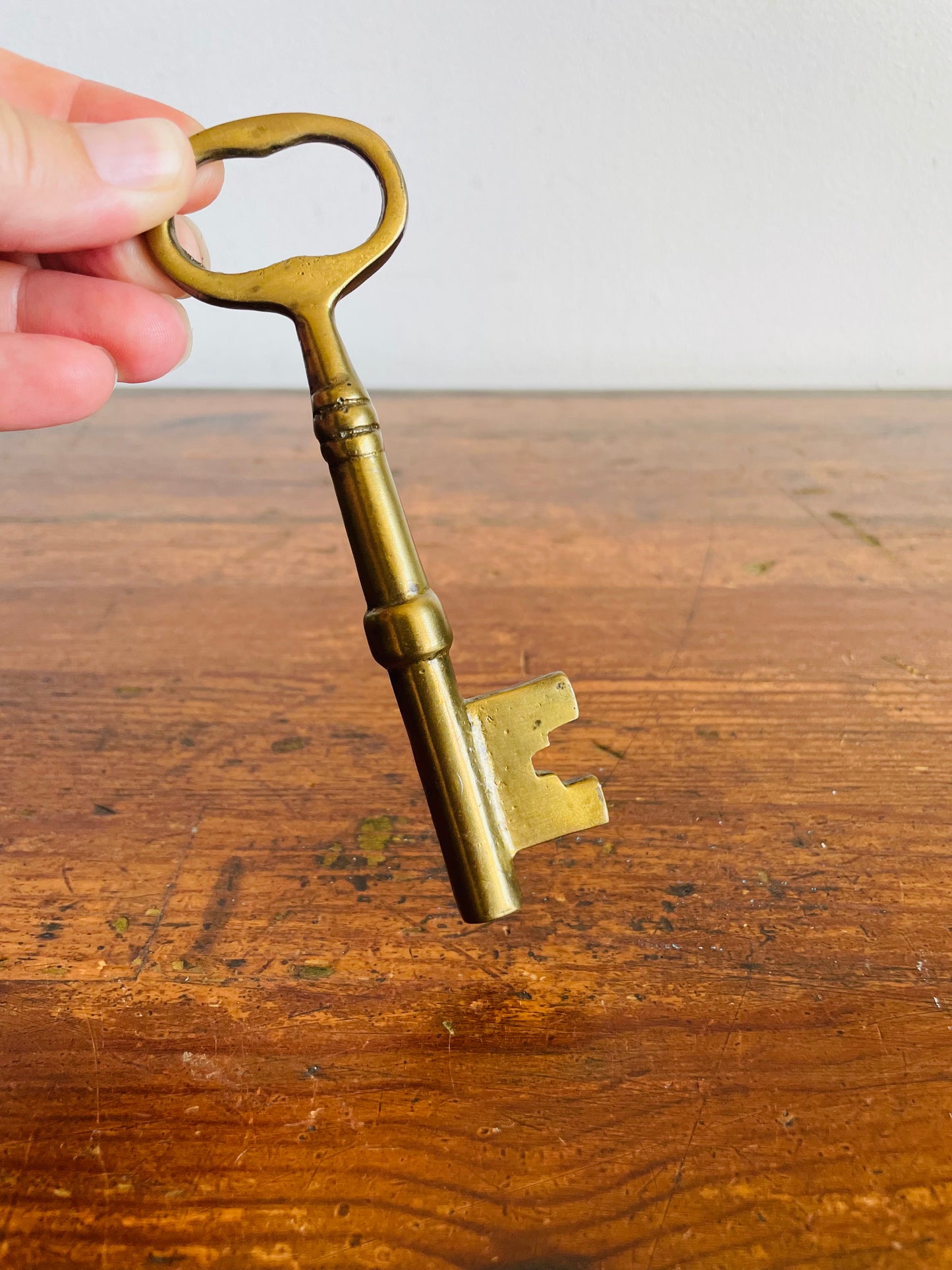 Large Solid Brass Skeleton Key - Possibly Could be Used as a Bottle Opener