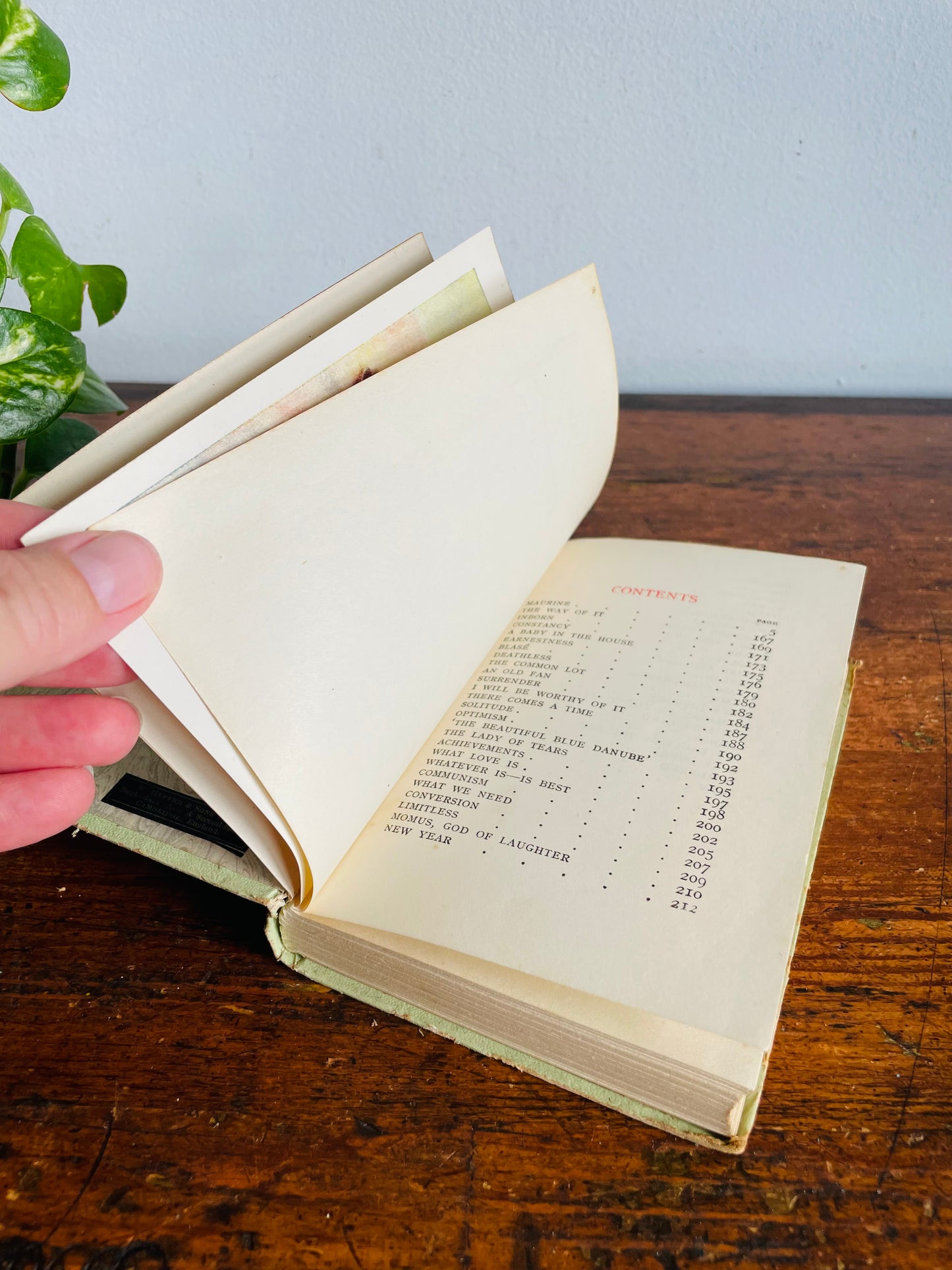 Antique E.W. Wilcox Poetry Hardcover Pocket Book  - Maurine And Other Poems - Collins' Clear-Type Press