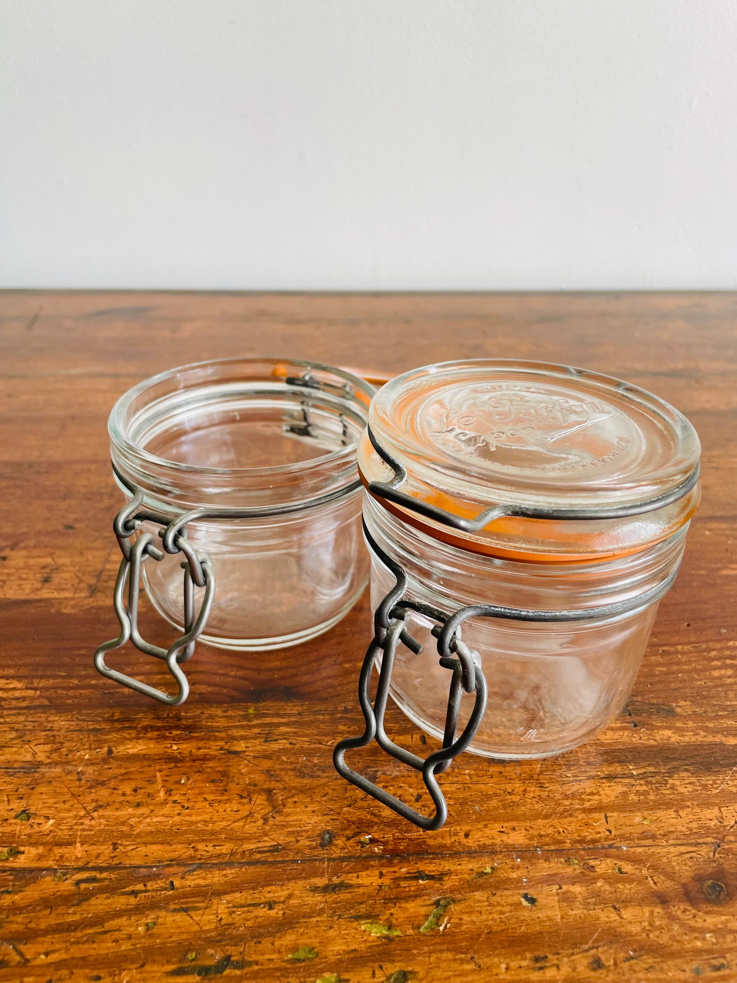 Le Parfait Super Glass Jar with Hinged Locking Lid that Seals - 200 ml - Made in France - Set of 2 Jars