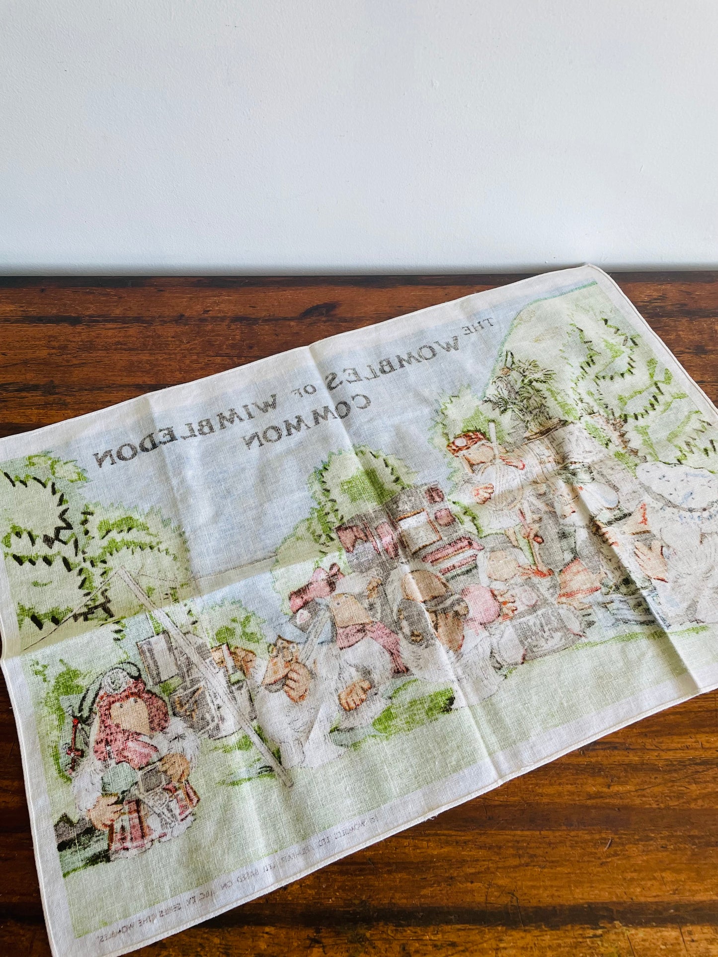 Brand New Vintage Blackstaff Linen Tea Towel - The Wombles of Wimbledon Common - Based on BBC TV Series "The Wombles"