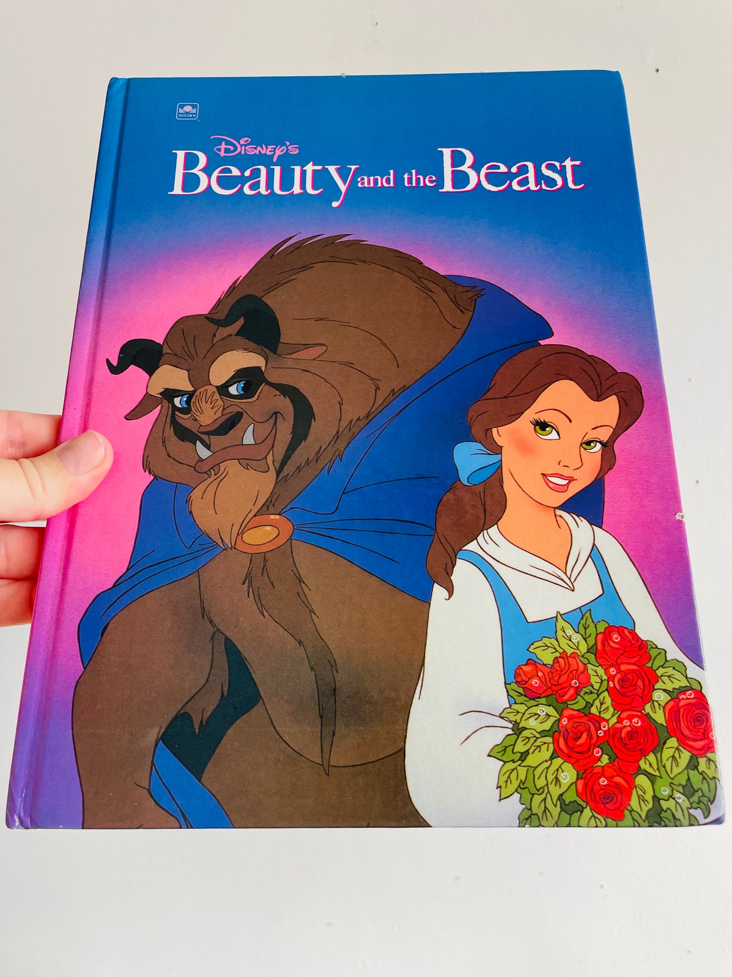 Vintage Disney's Beauty and the Beast Hardcover Book (1991)