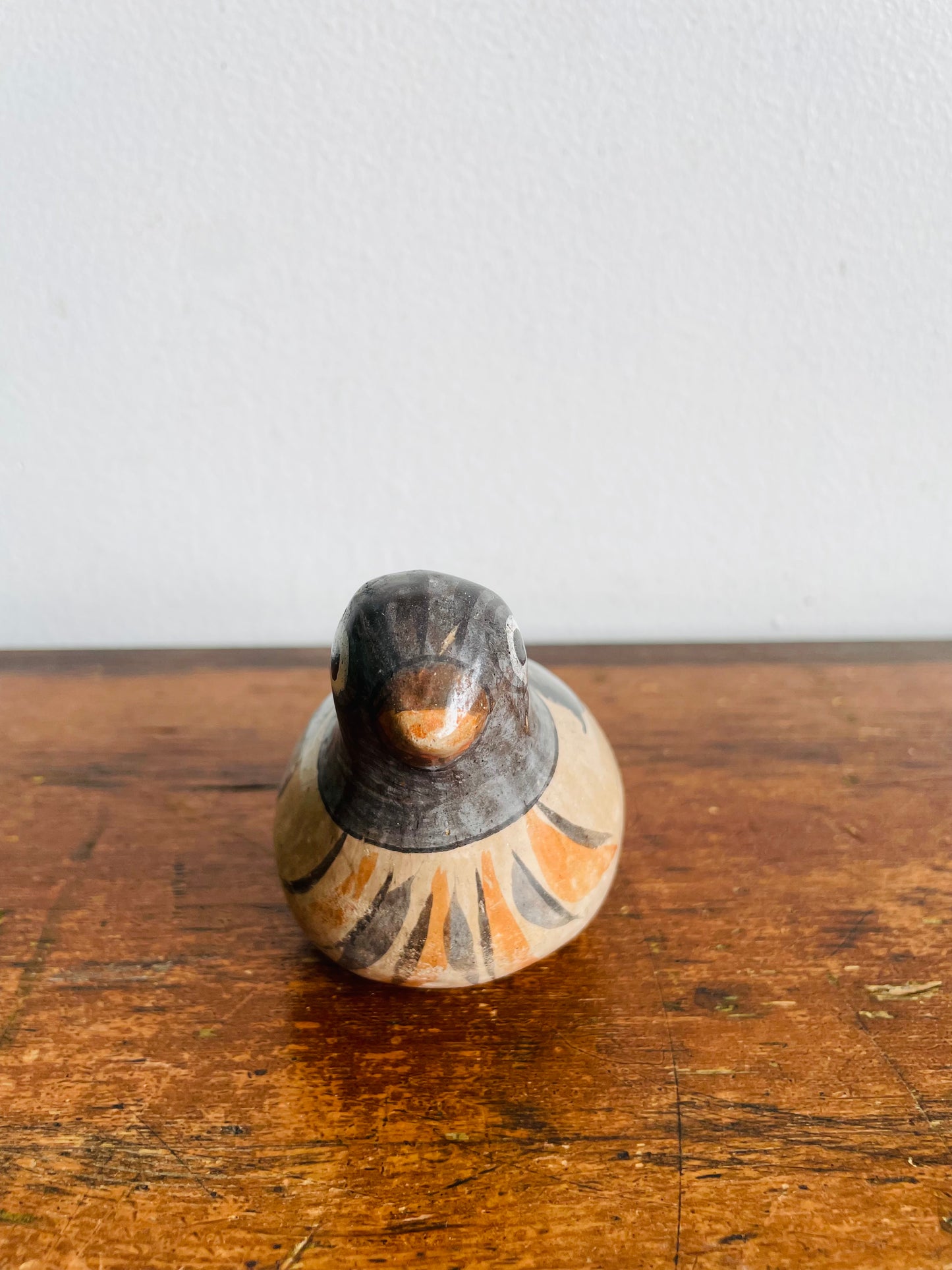 Vintage Mexican Tonala Pottery Bird Figurine