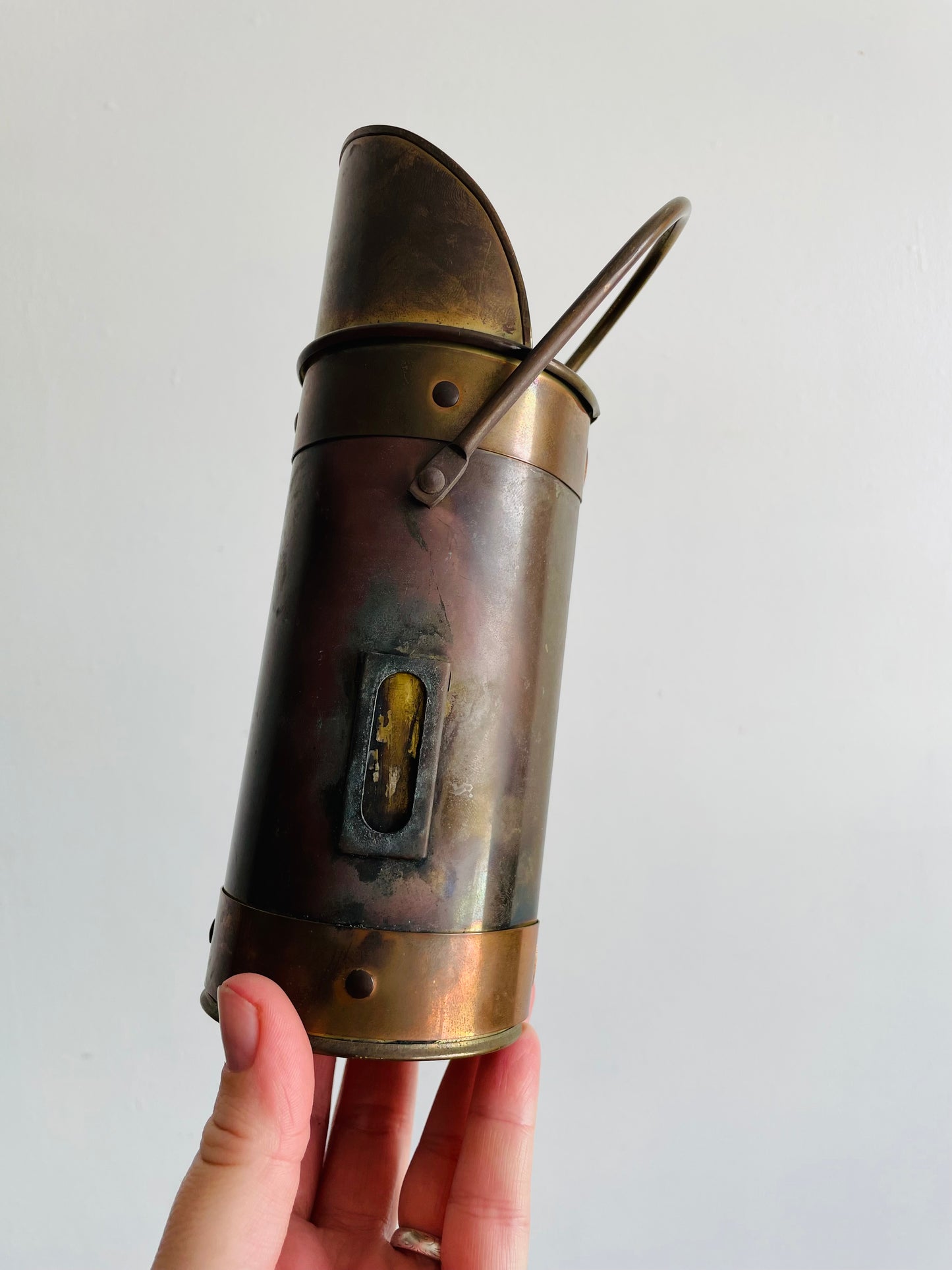 Brass & Copper Match Holder - Also Makes a Great Bud Vase or Incense Holder! - Westport Made in Taiwan