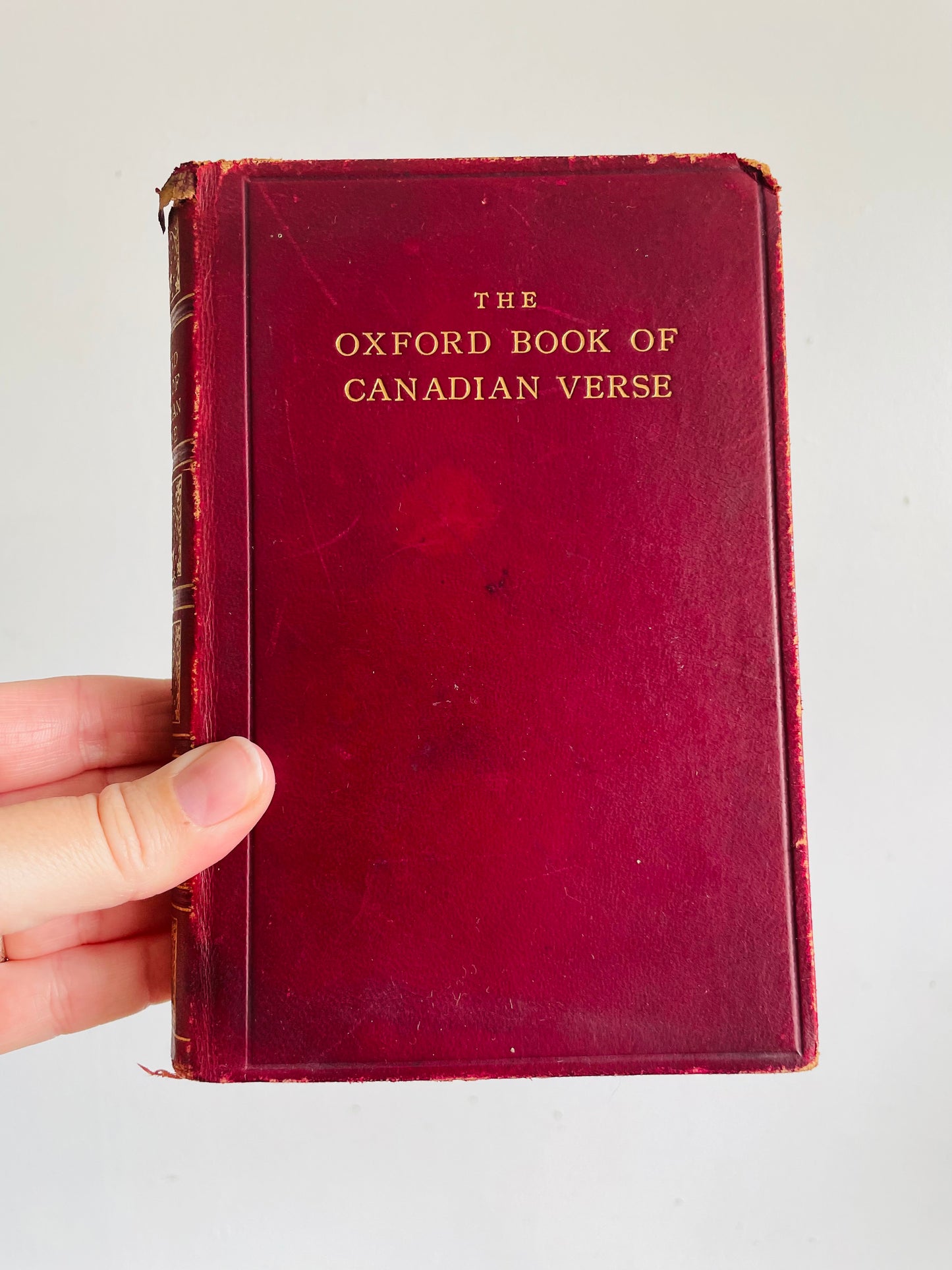 Vintage The Oxford Book of Canadian Verse Chosen by Wilfred Campbell Hardcover Book (1913?)