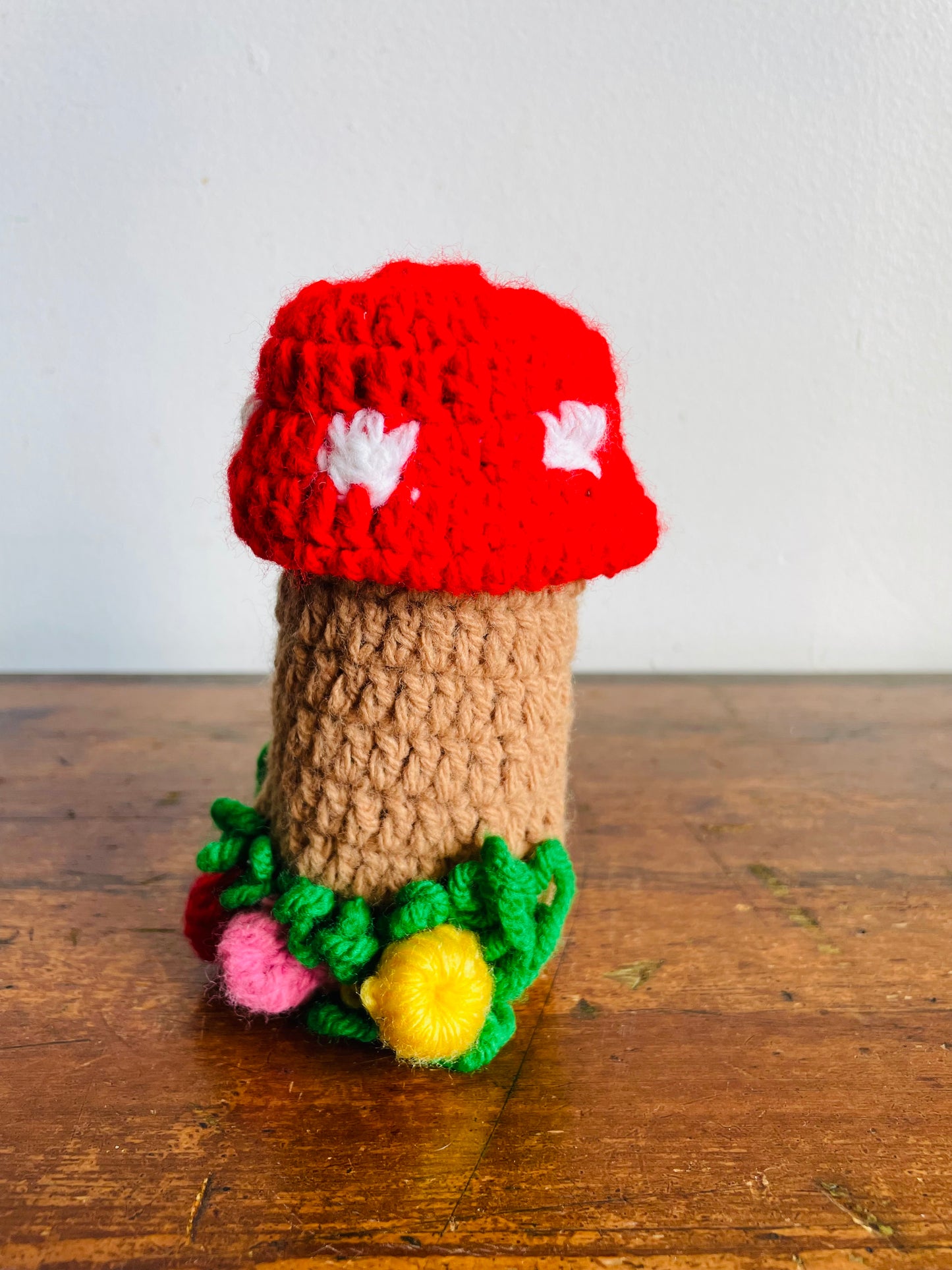 Vintage Handmade Crochet Toadstool Mushroom