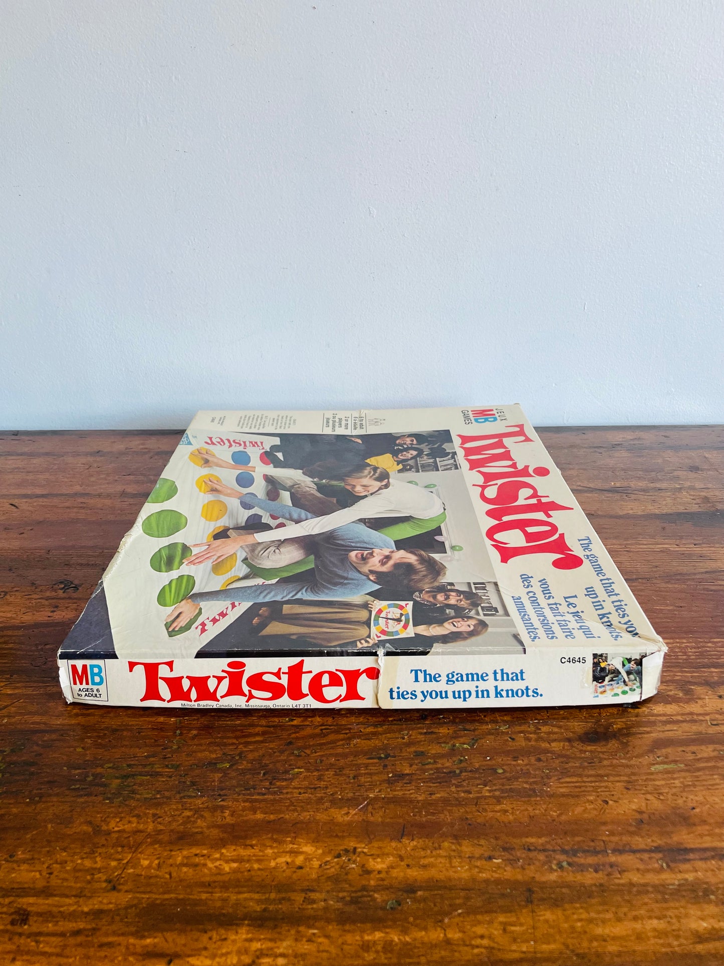 1966 Twister Game - The Game That Ties You Up in Knots - Milton Bradley Canada