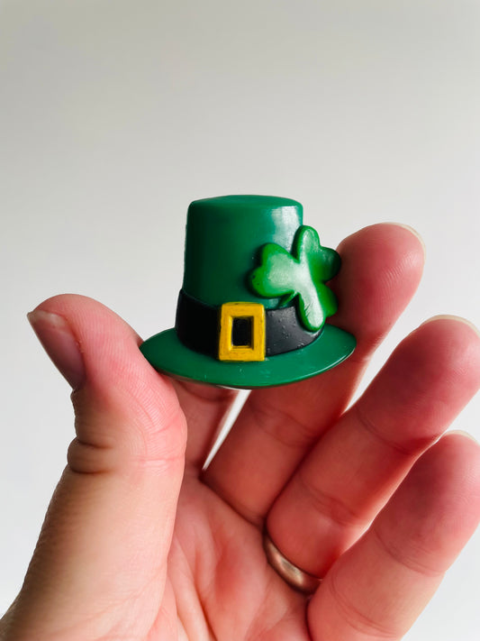 St. Patrick's Day Holiday Pin - Leprechaun Hat with Shamrock