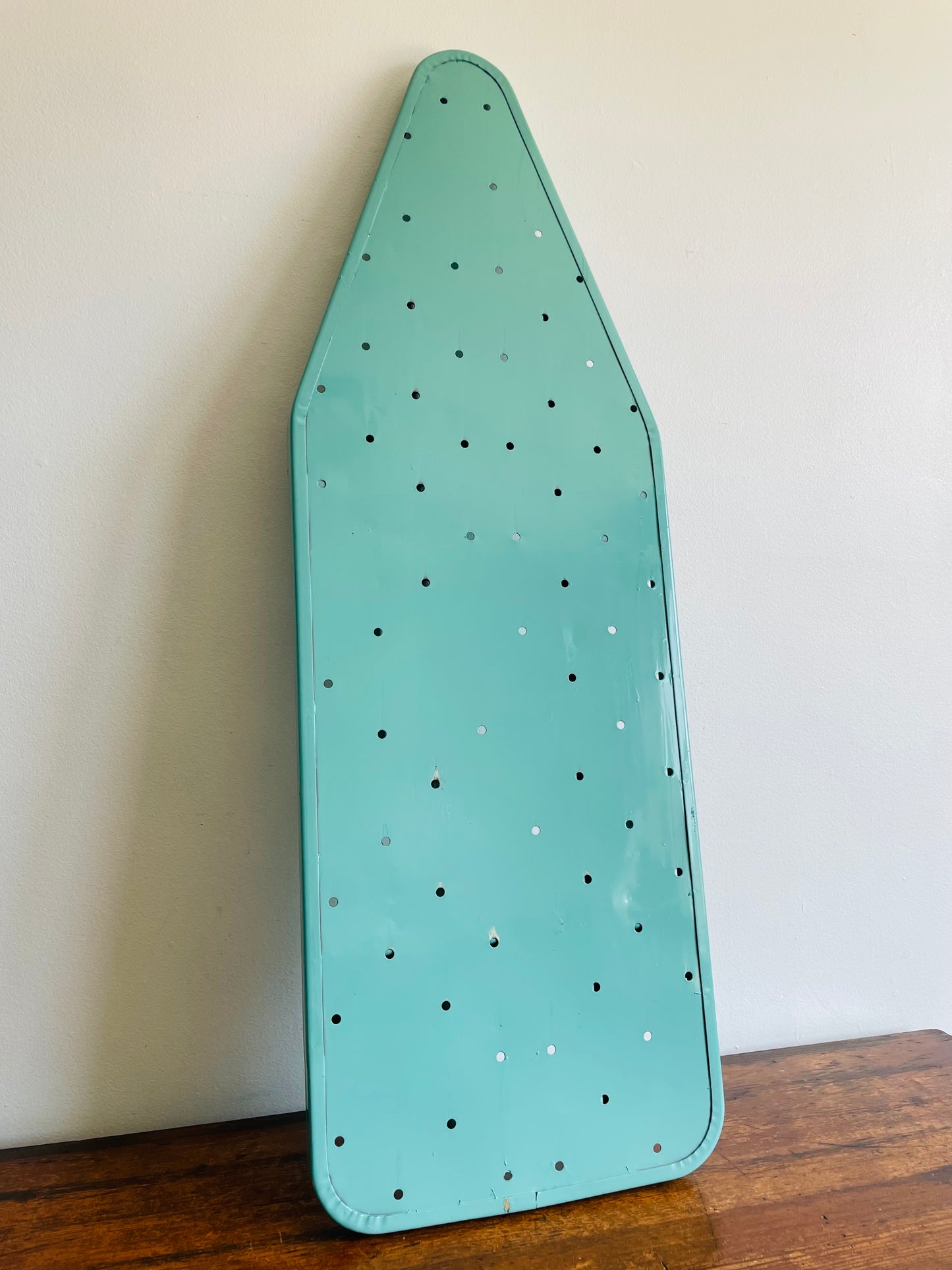 Portable Tabletop Turquoise Enamelled Metal Ironing Board #1 - Meyer-Bilt Products Made in Chicago USA