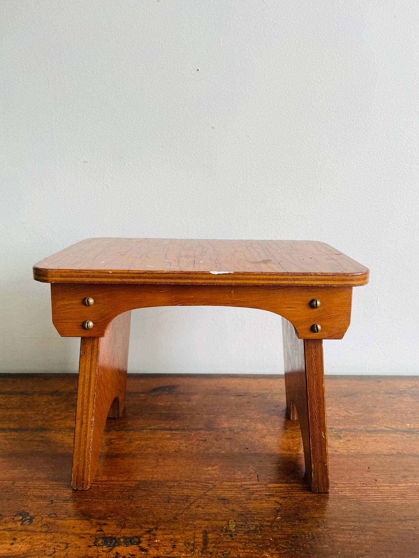 Mini Wooden Footstool - Step, Seat, or Plant Stand!