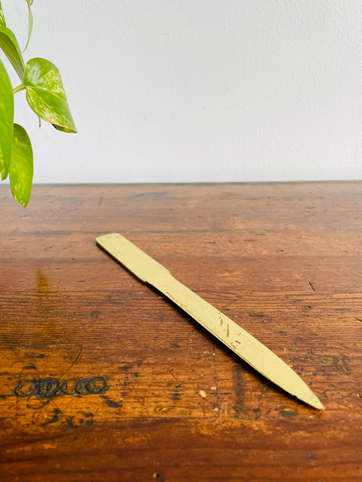 Brass Letter Opener - Etched with the Name Diane - Made in Spain