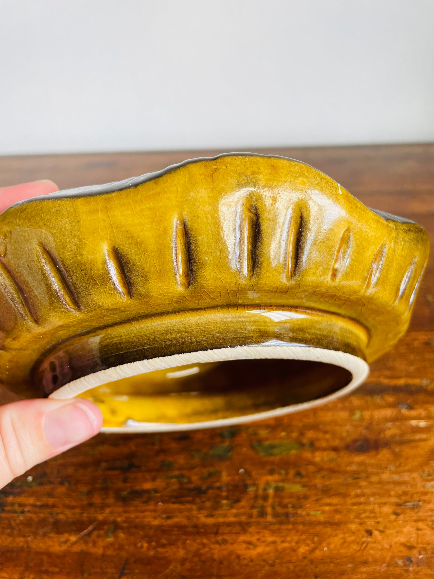 Vintage Large Laurentian Pottery Merry Mushroom Kitchen Canister Jar with Lid #2 - Made in Canada