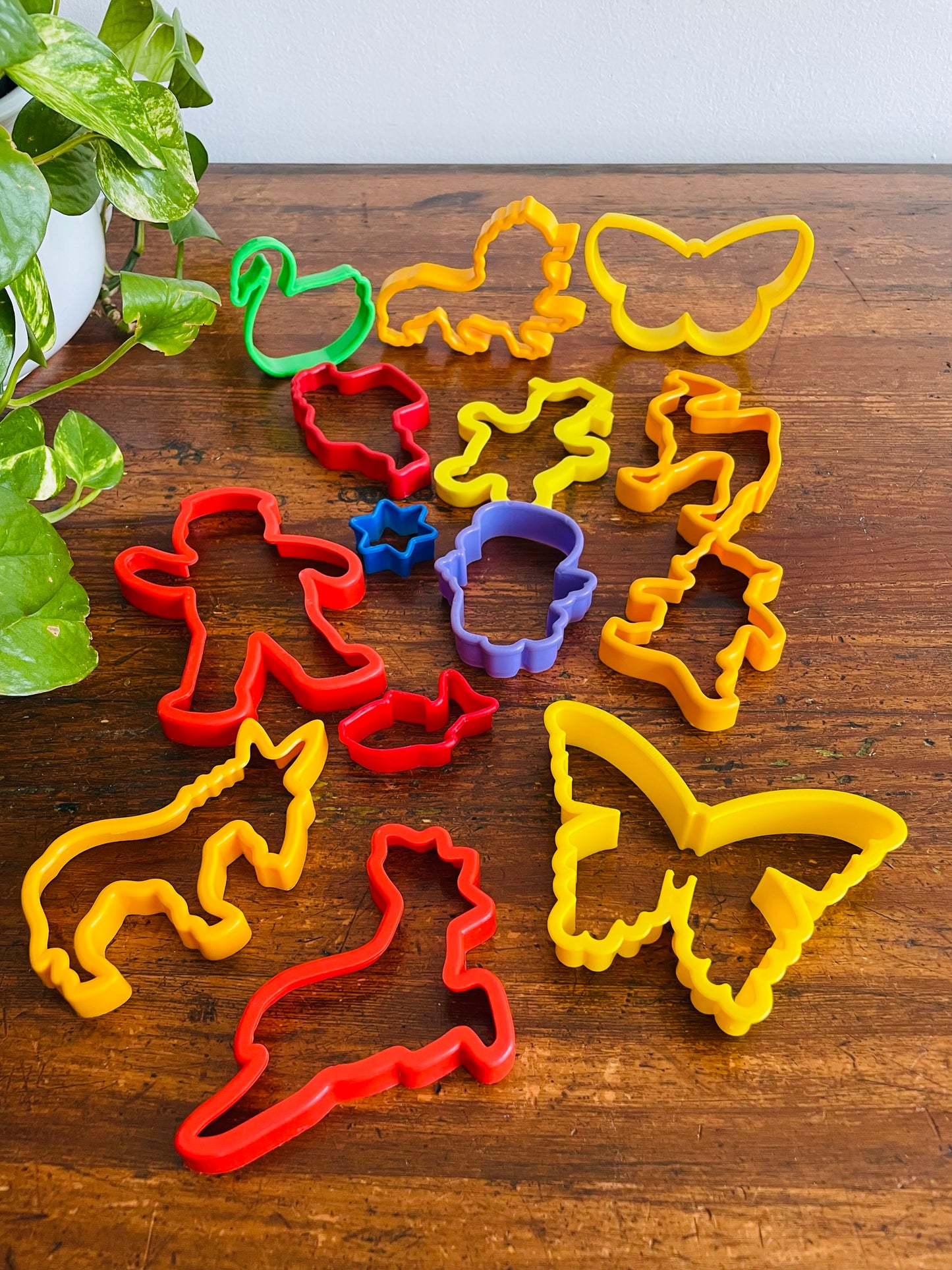 Plastic Cookie Cutter Bundle - 14 Assorted Shapes - Great for Baking or Craft Time!