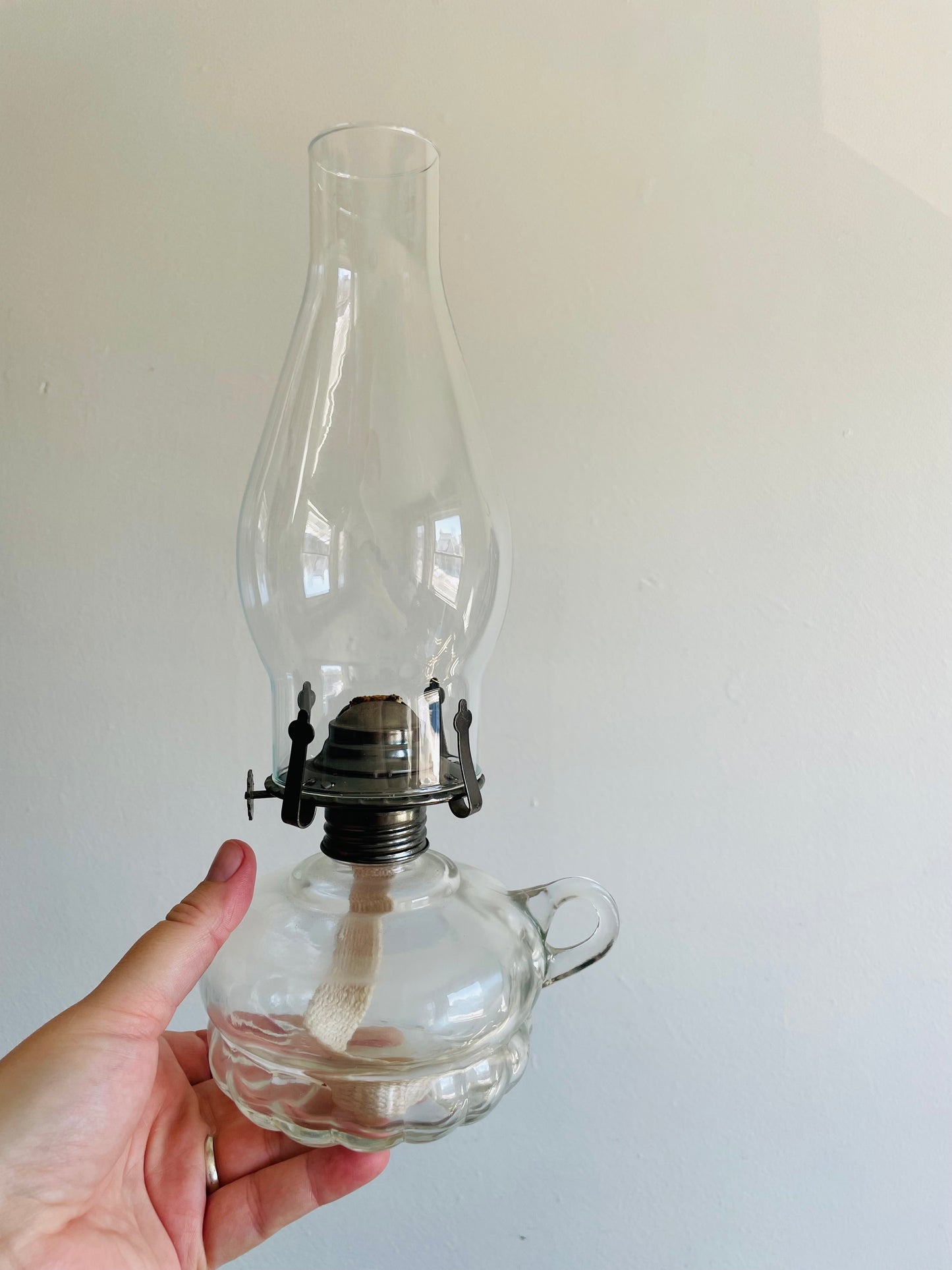 Lamplight Farms USA Clear Glass Oil Lantern Lamp Light