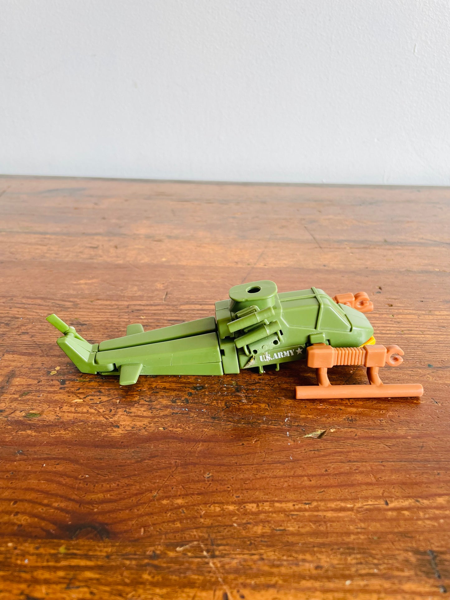 1985 Remco Zybots IV Sky Attacker - Changeable Transformer Robot Military Helicopter