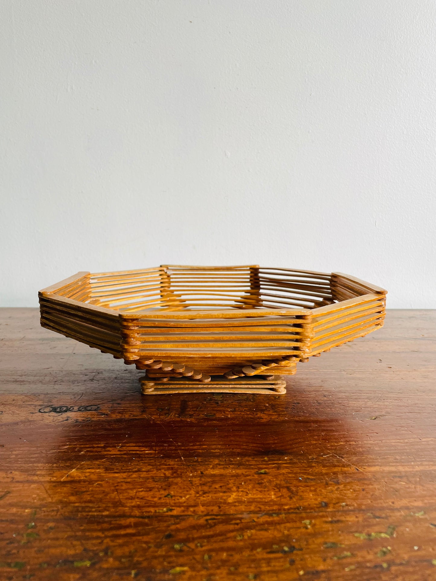 Handmade Wooden Popsicle Stick Bowl