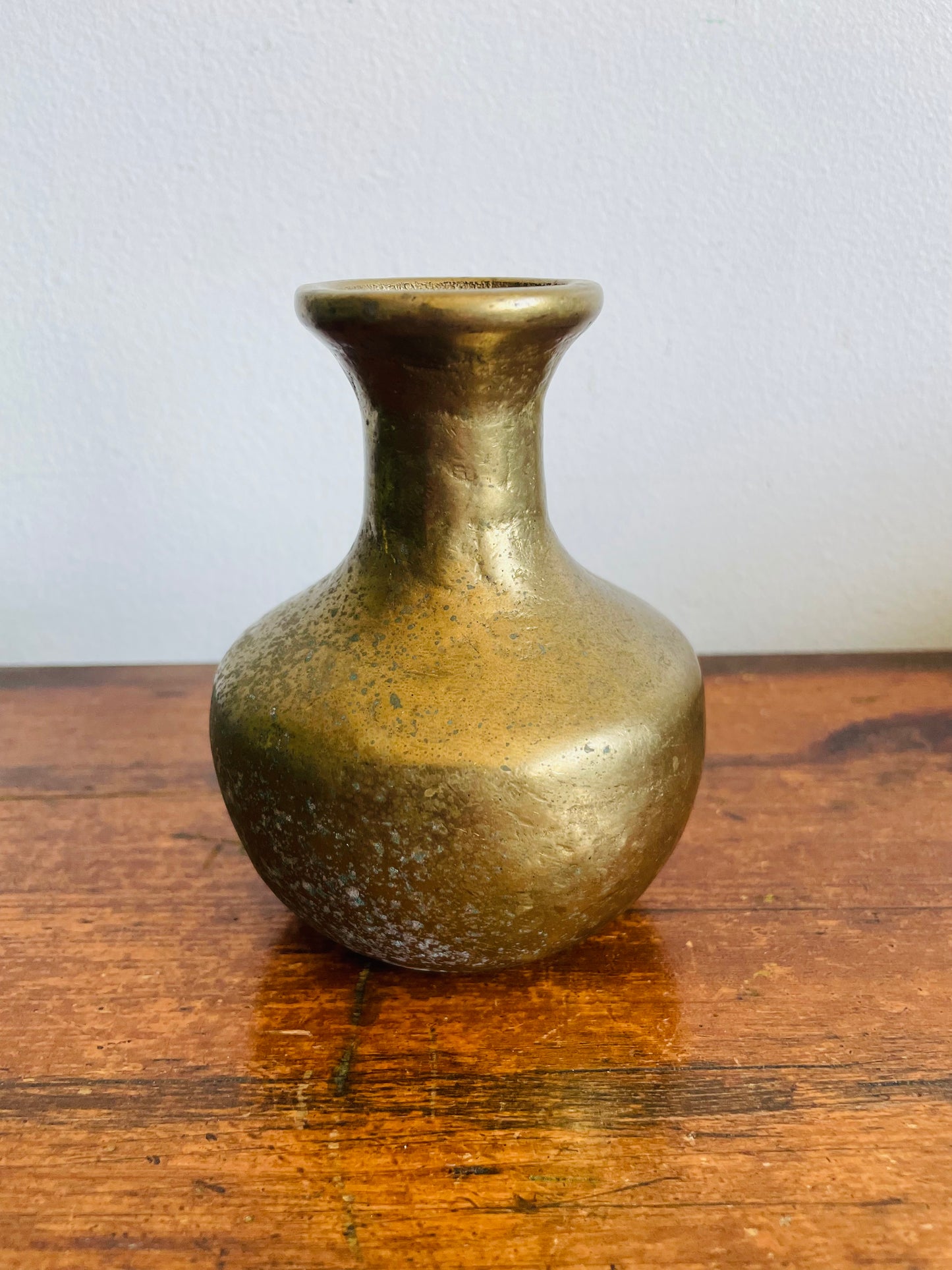 Vintage Very Solid & Heavy Brass Bud Vase
