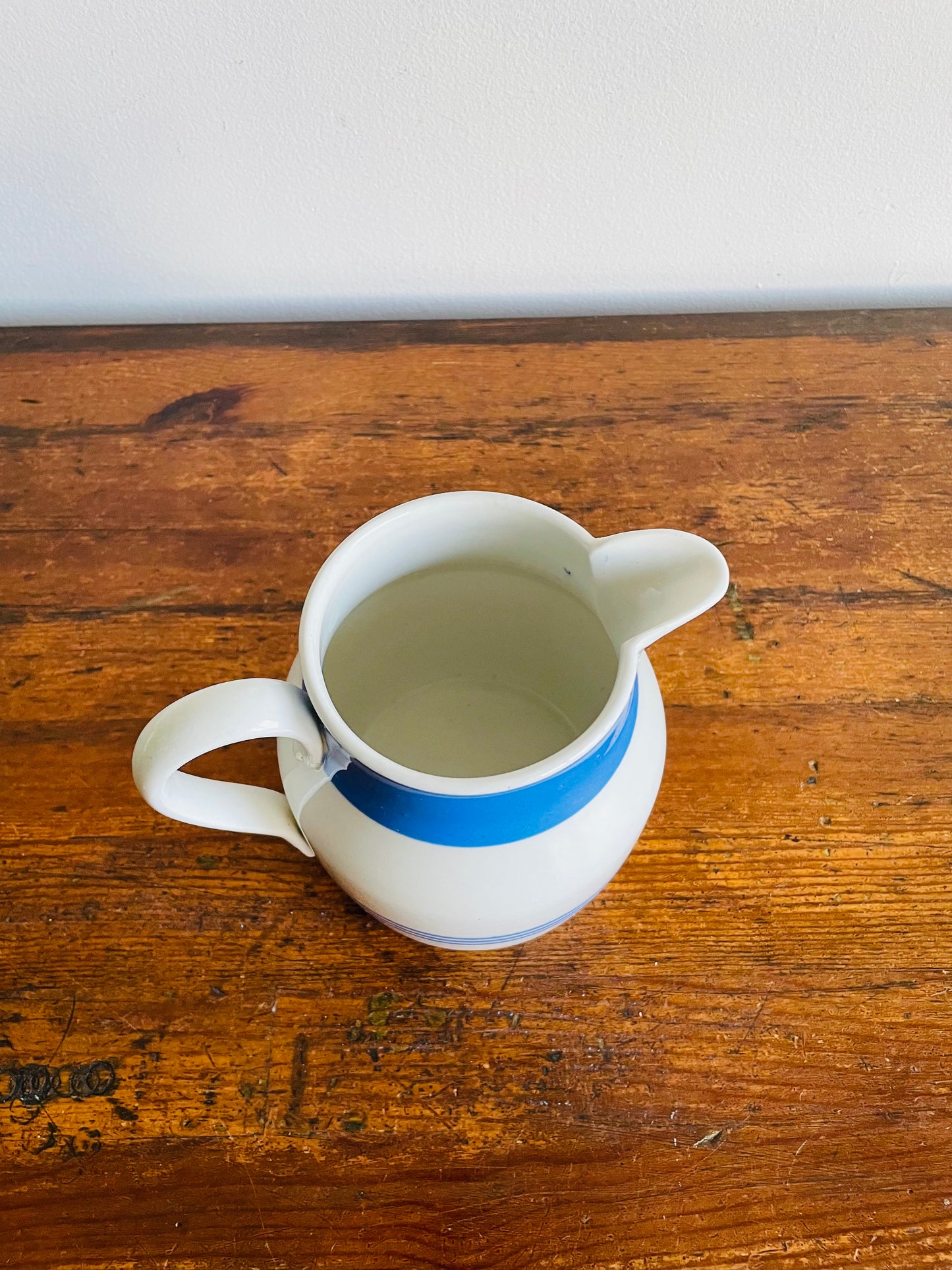 Adderley Blue Band Pitcher Jug Crock Vase - Made in England