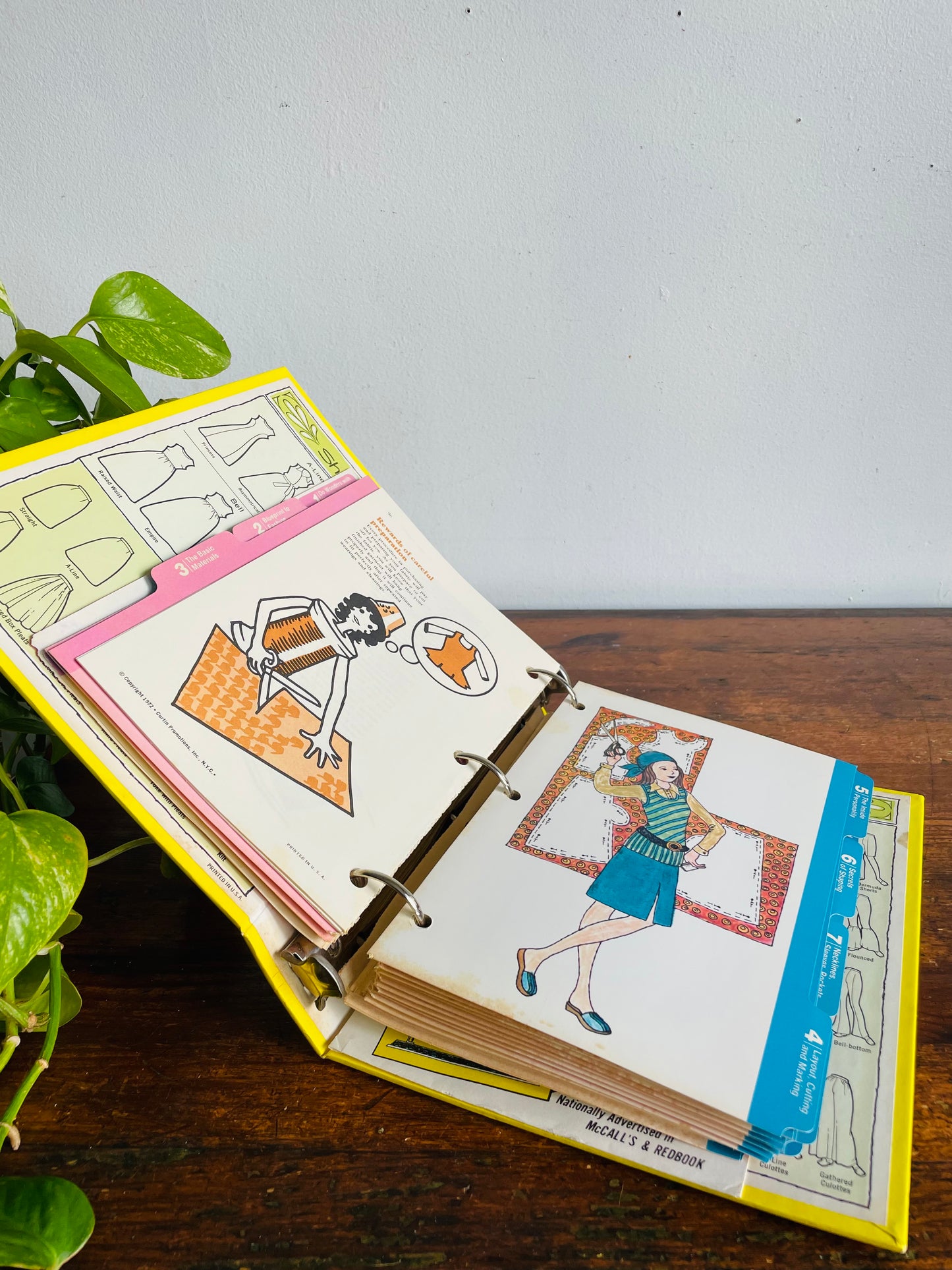 Vintage The Complete Family Sewing Book Binder (1971)