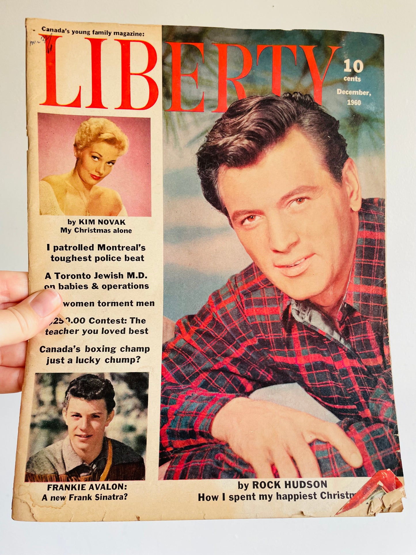 Liberty Magazine - December 1960 - Rock Hudson on Cover