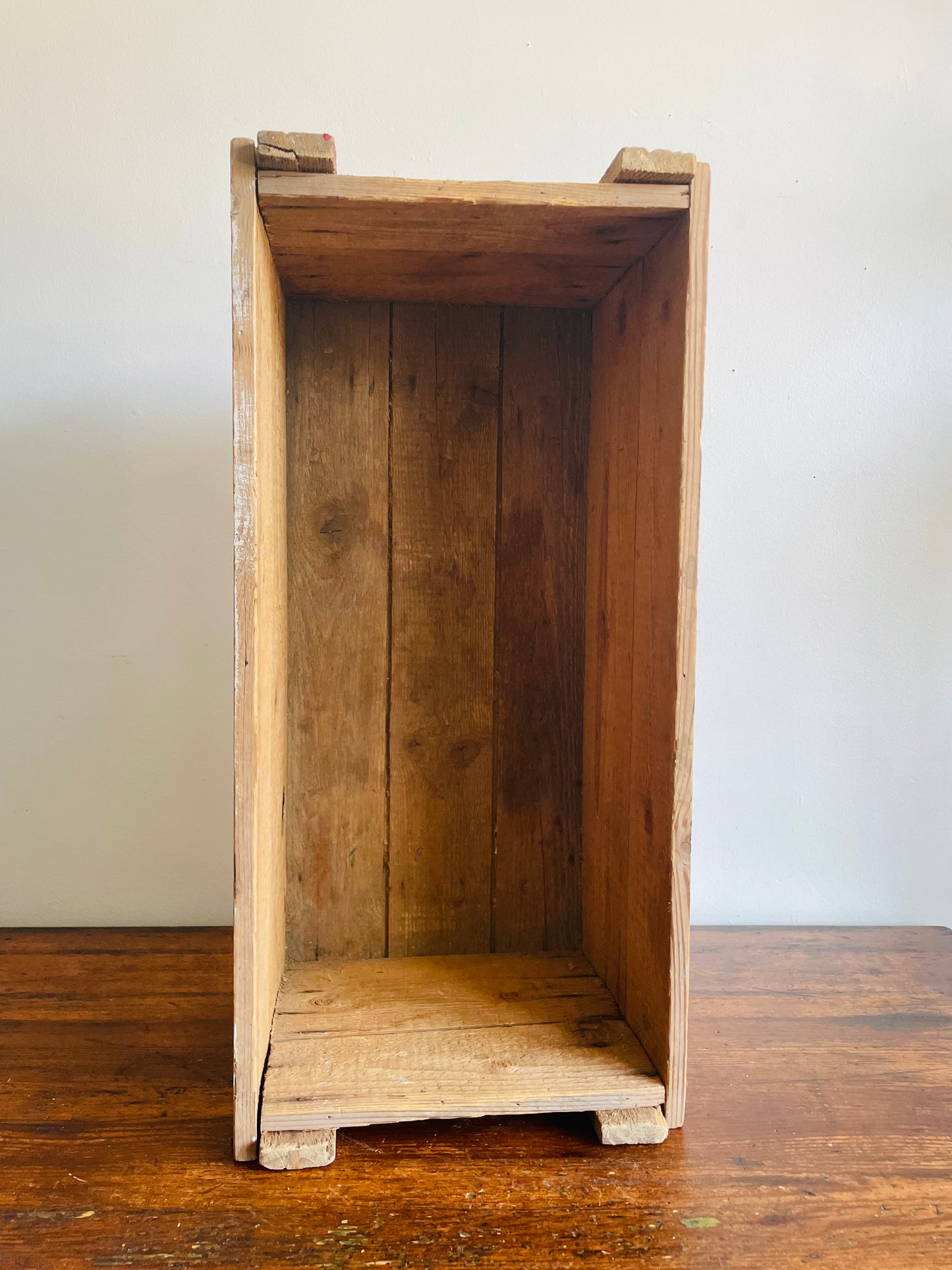 Vintage Large Wood Military Storage Crate with German Stencilled Writing - "Handfeuerwaffen Munition" (Handgun Ammunition)