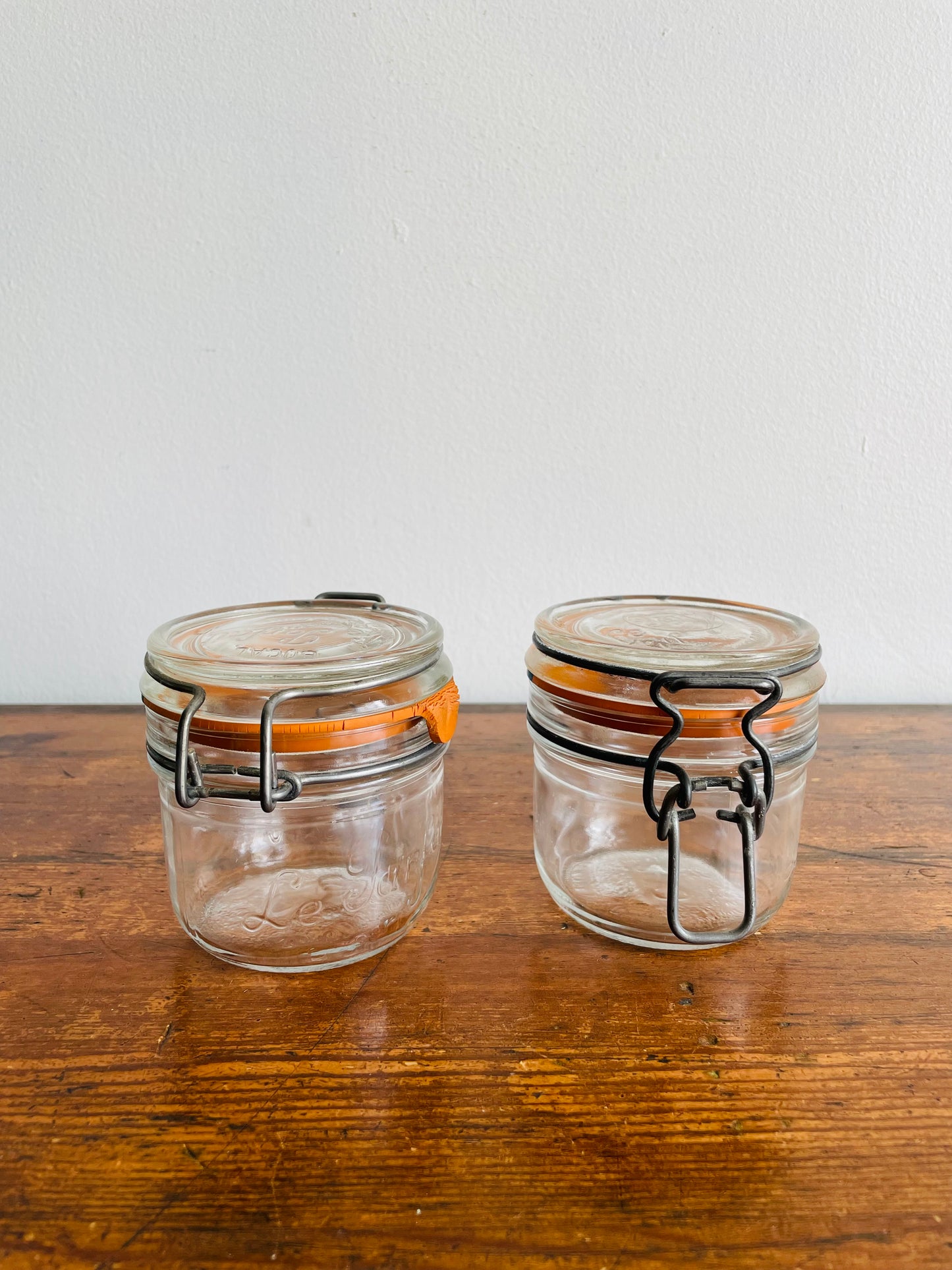 Le Parfait Super Glass Jar with Hinged Locking Lid that Seals - 200 ml - Made in France - Set of 2 Jars