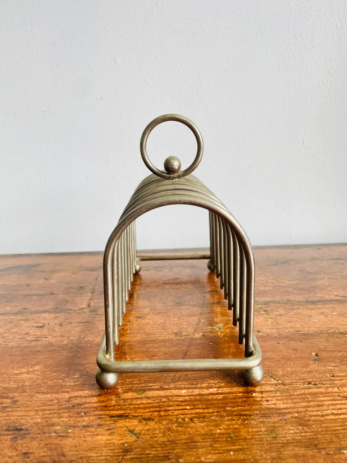 Vintage English Style Silver Metal Toast Rack - Also Makes a Great Letter Holder / Desk Organizer