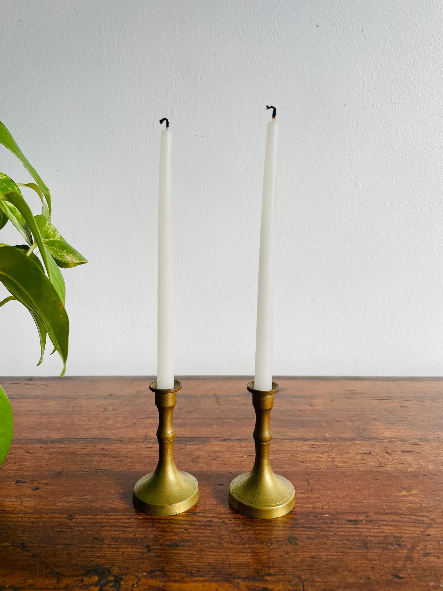 Brass 3" Candlestick Holders - Set of 2