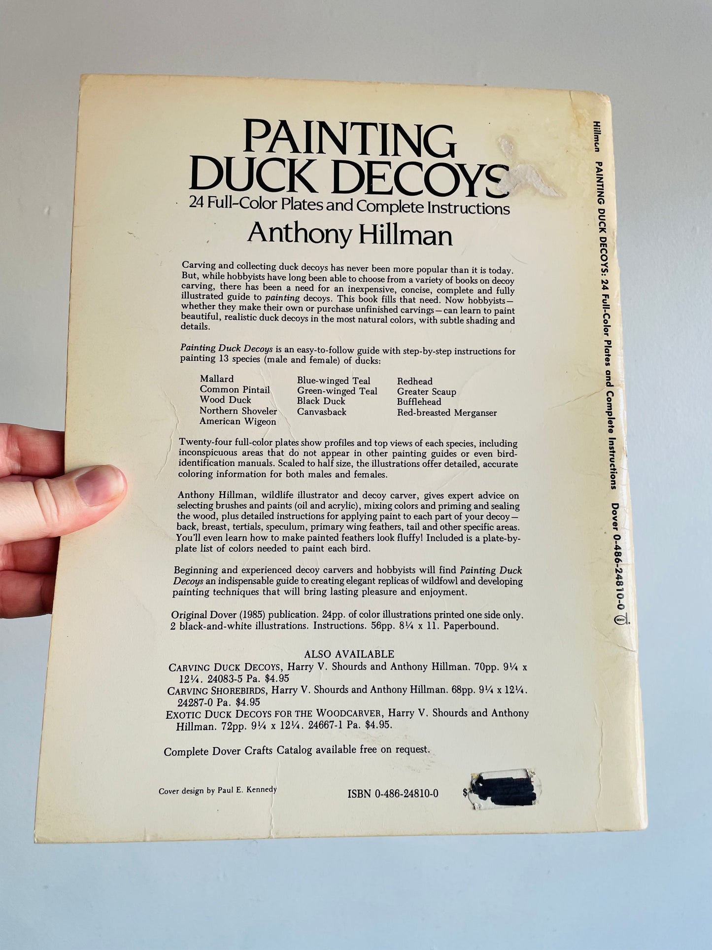 Painting Duck Decoys: 24 Full-Colour Plates & Complete Instructions Book by Anthony Hillman (1985)