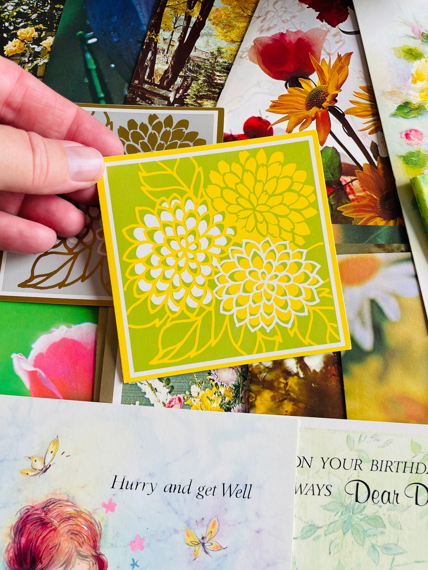 Vintage Box of Unused Assorted Greeting Cards for All Occasions - Set of 34 with Envelopes