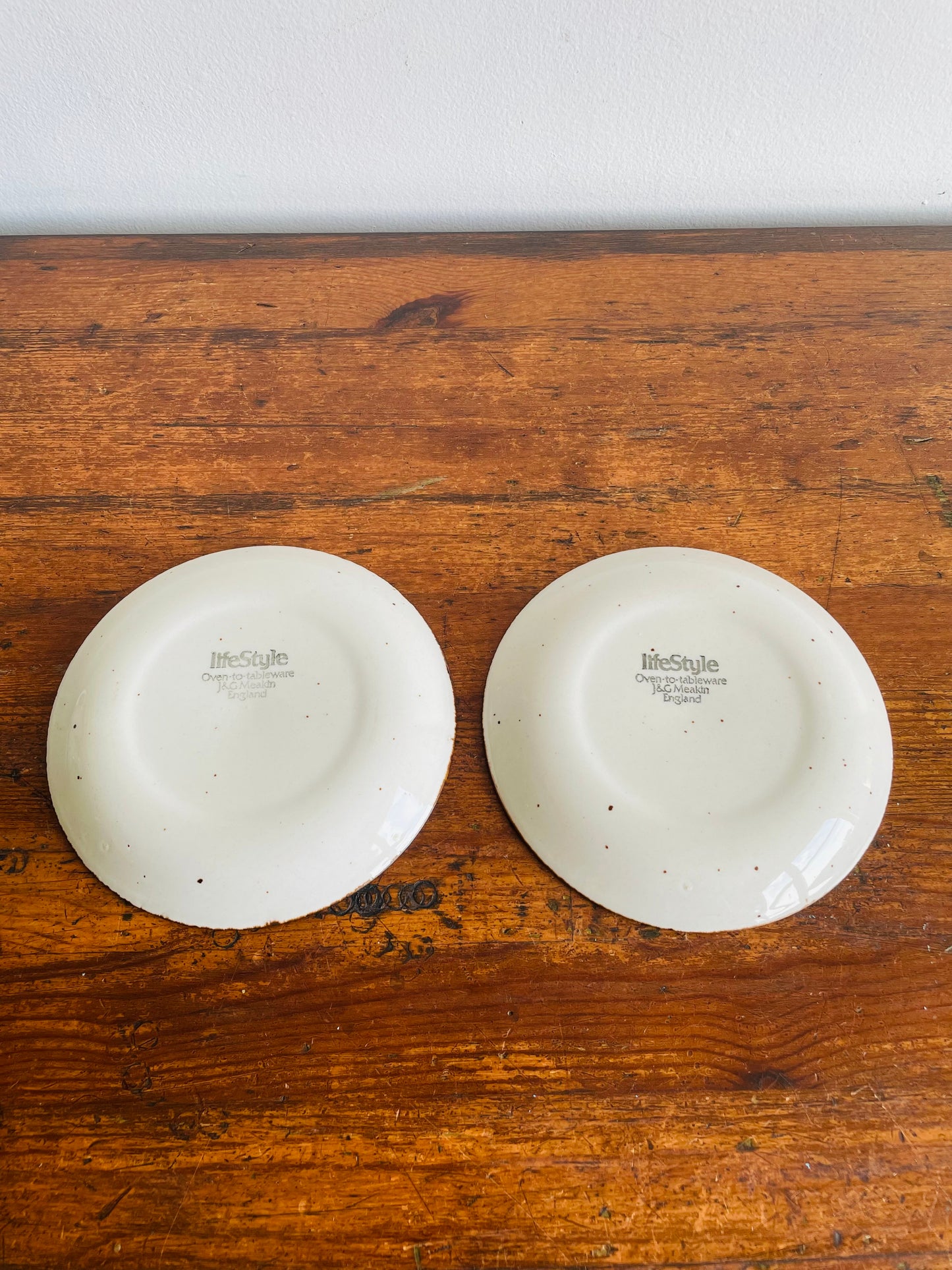 J & G Meakin Lifestyle Side Dish Plates - Set of 2 - Made in England