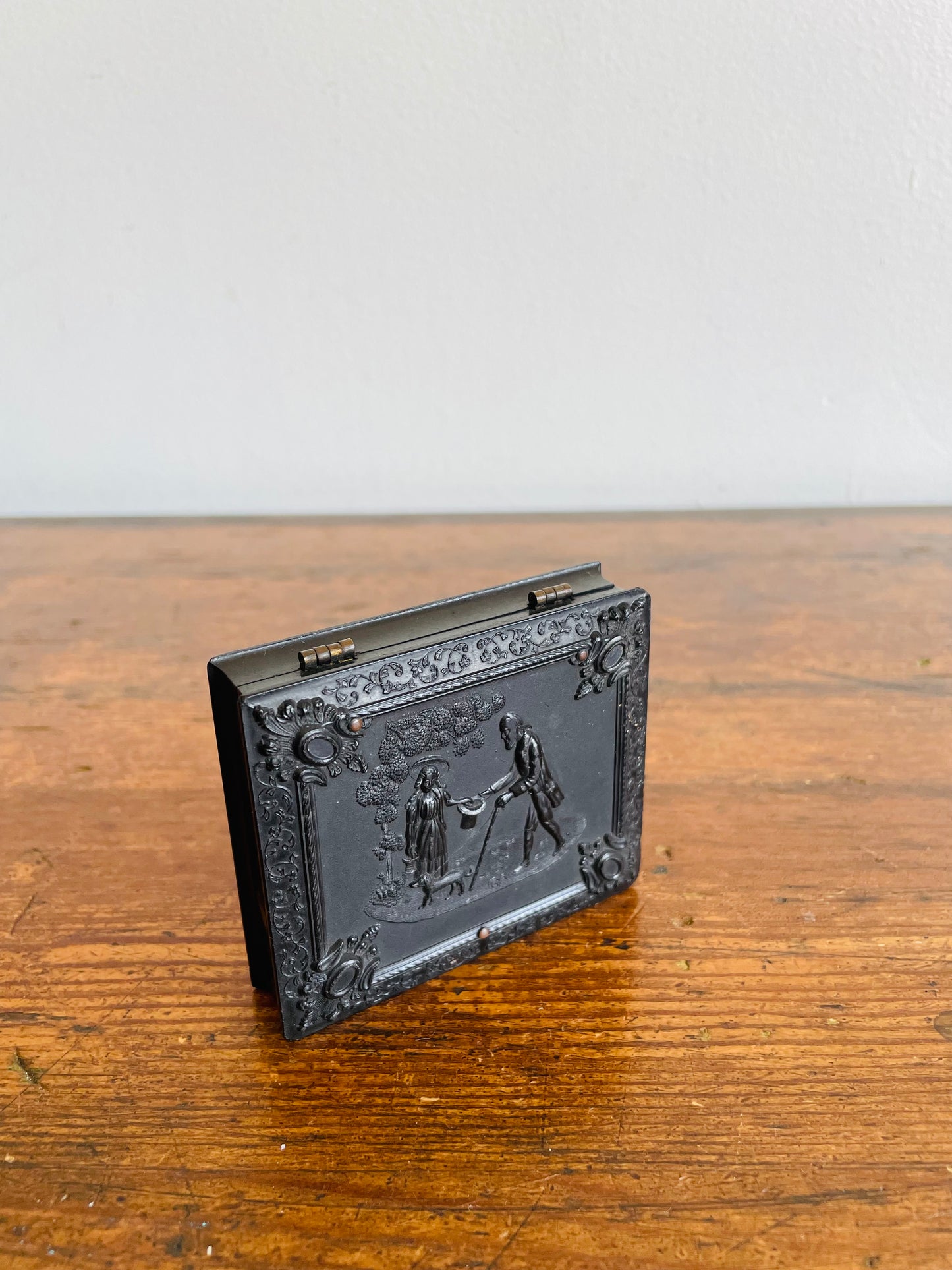 Antique 1857 Victorian Daguerreotype Photo Display Union Case - Littlefield, Parsons & Co. - Never Used