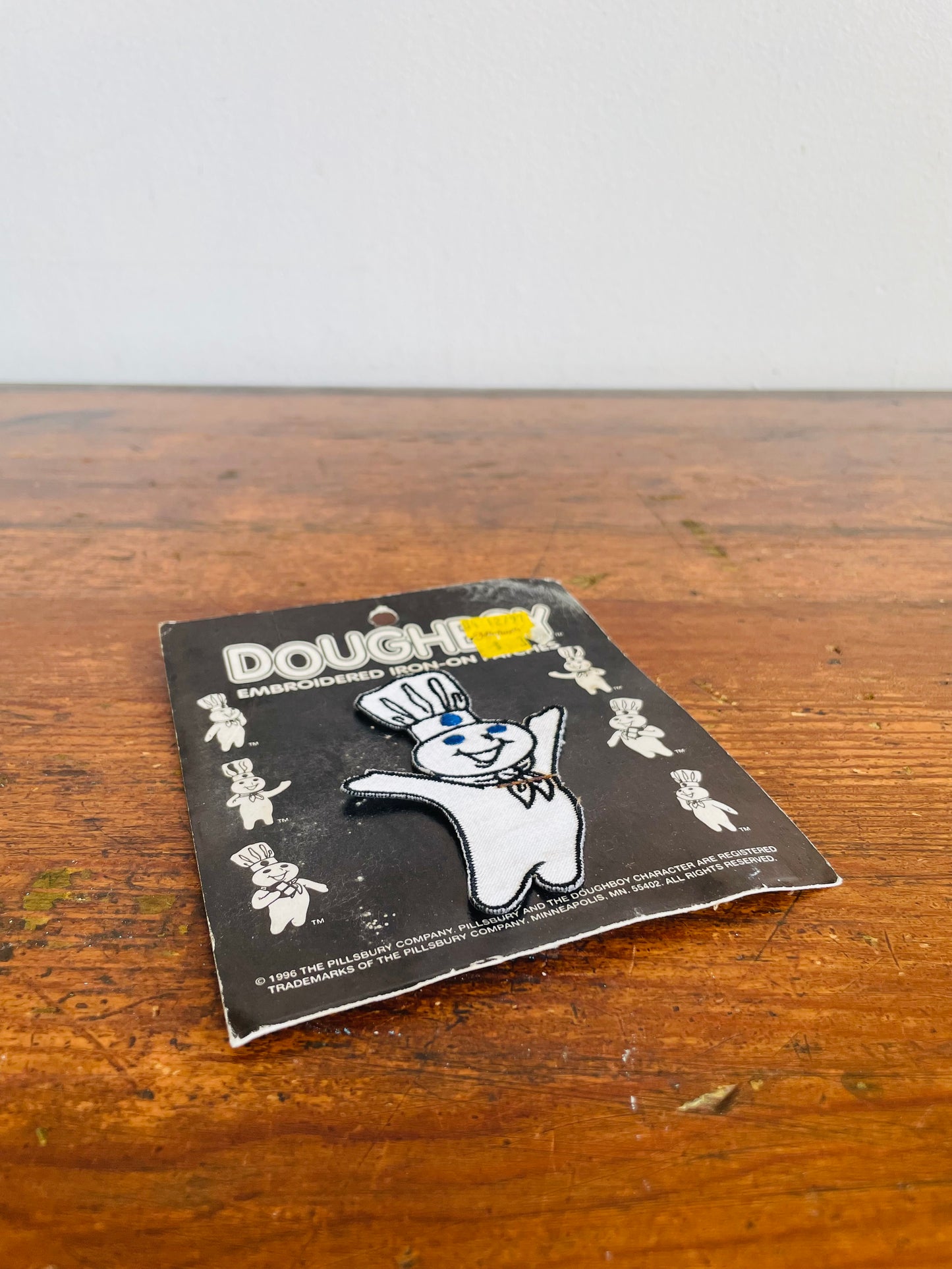 1997 Pillsbury Doughboy Embroidered Iron-On Patch