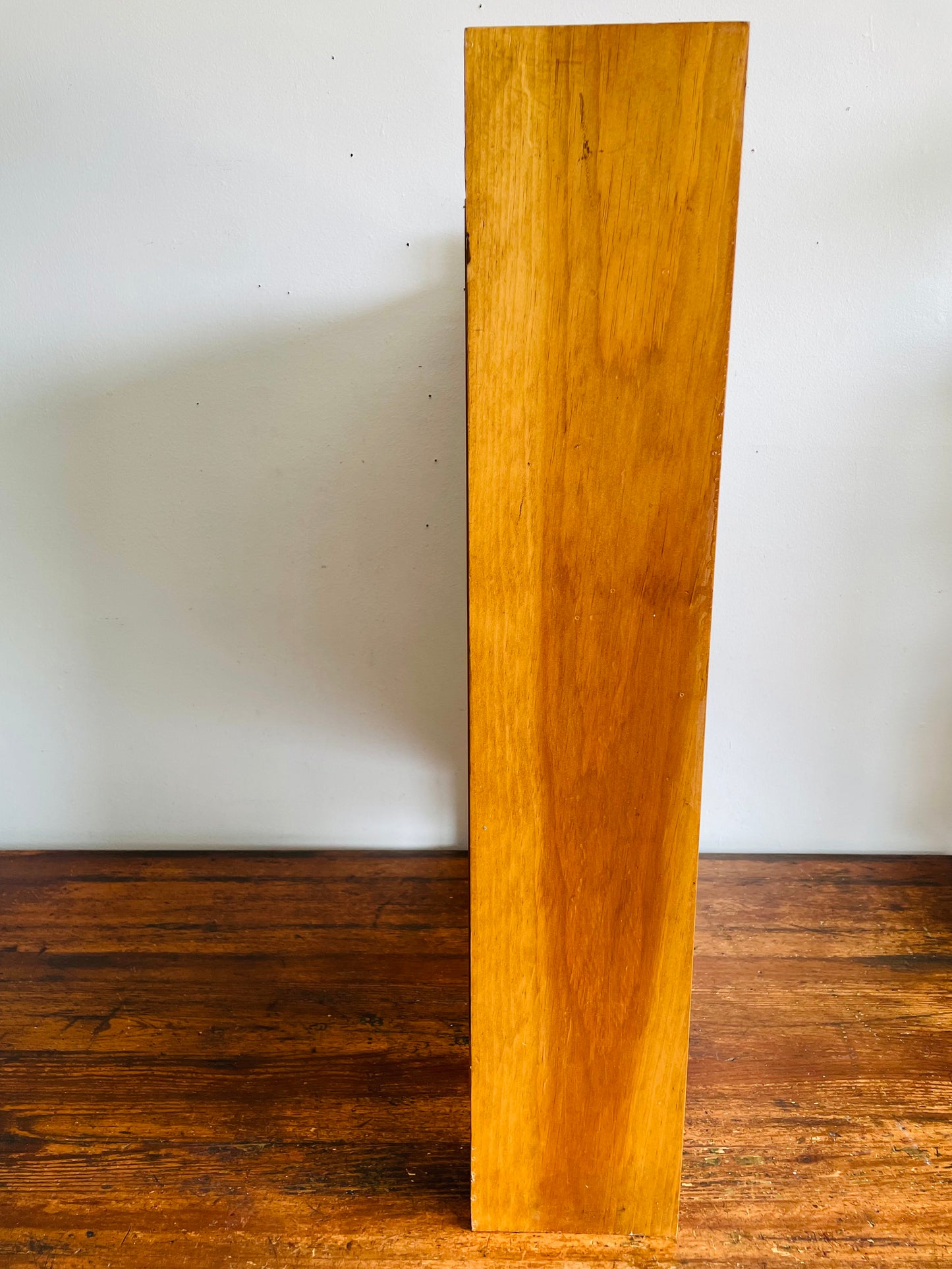Vintage Petite & Narrow 28" Tall Wood Bookshelf - Perfect for Small Space Storage - No Shipping