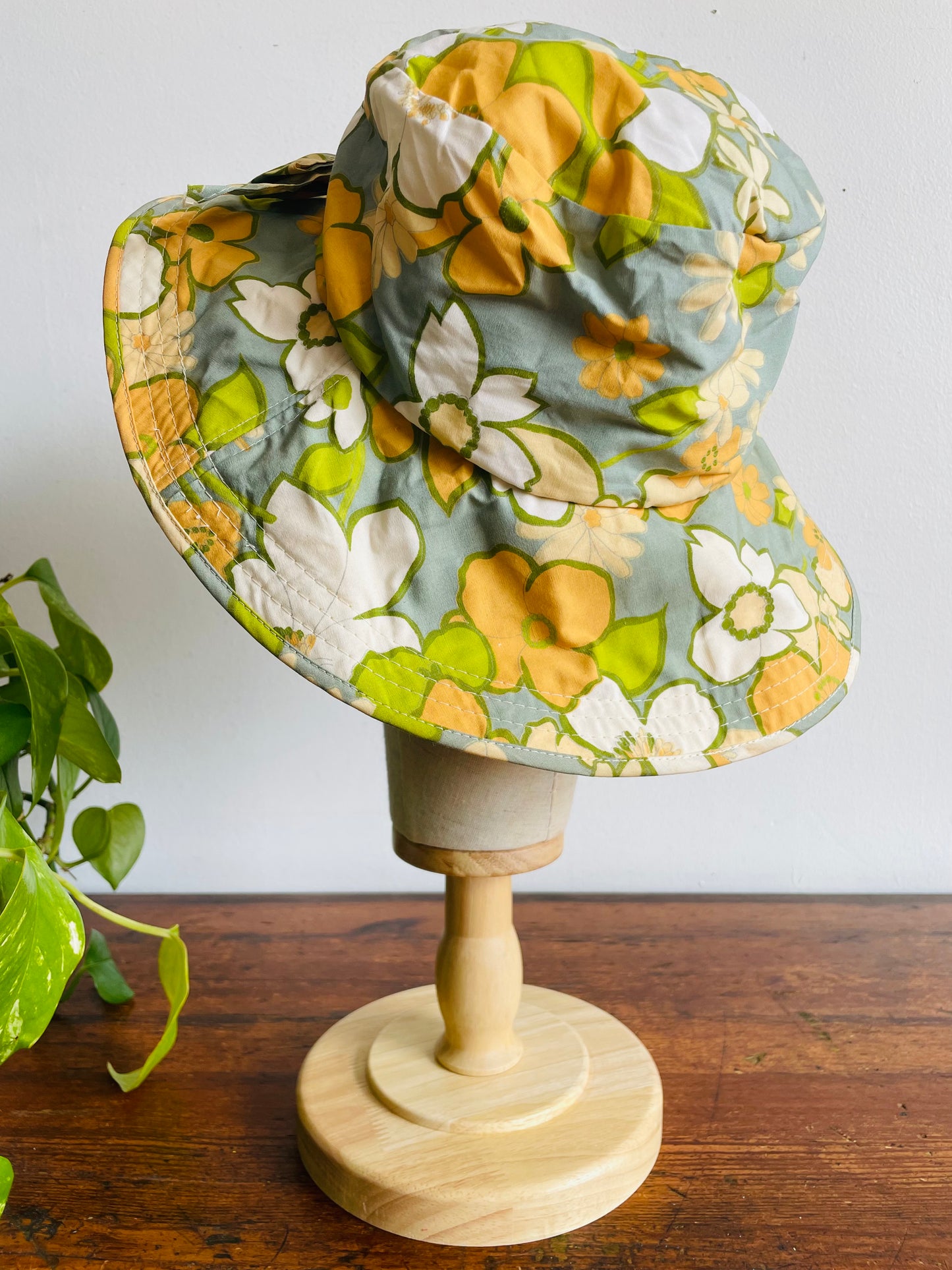 Floral Patterned Bucket Sun Hat - Made in Japan