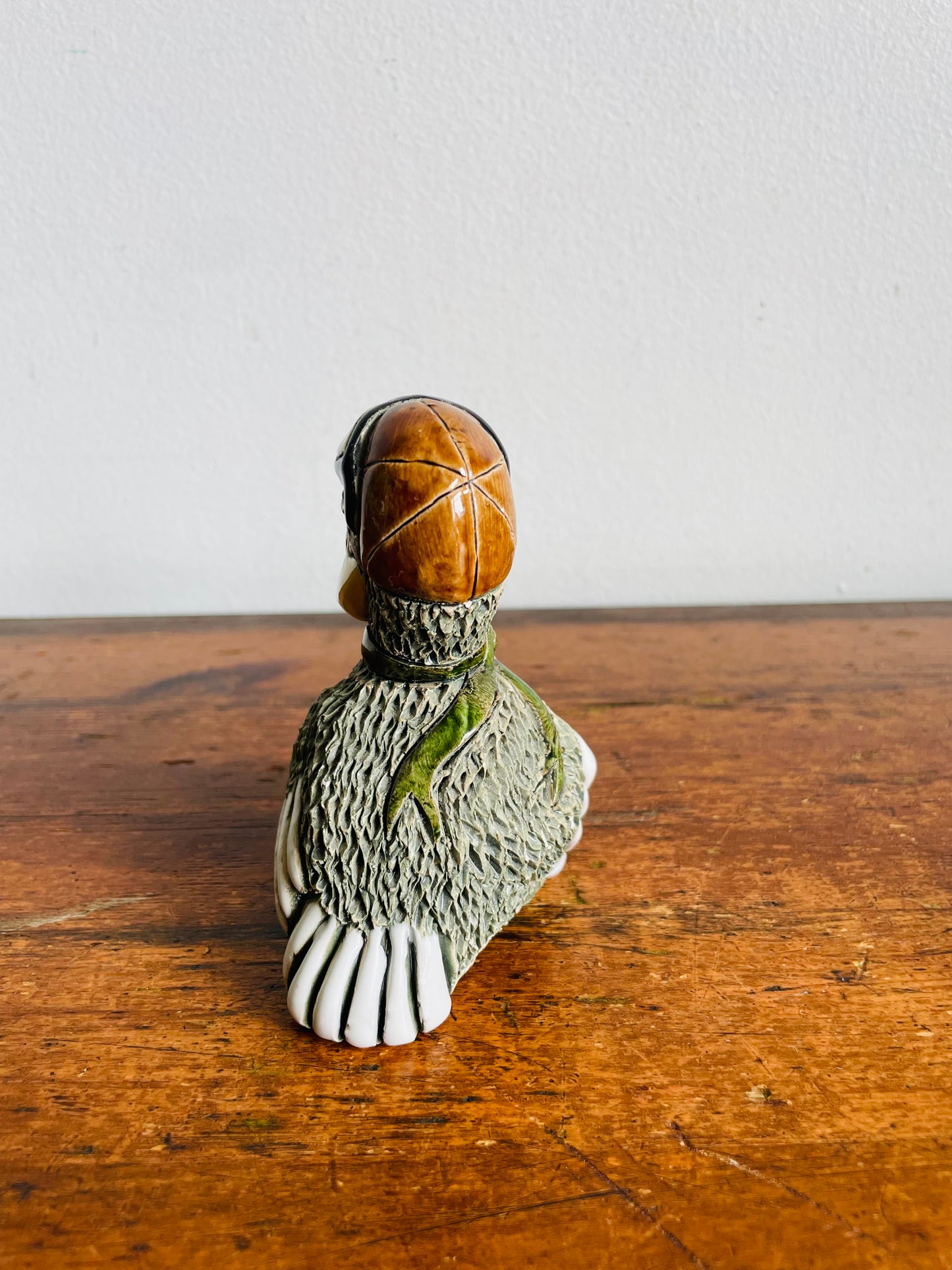 Vintage Artesania Rinconada Uruguay Pottery Aviator Pelican Figurine