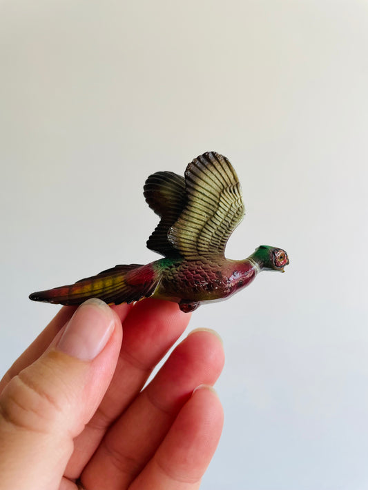 Pheasant Bird in Flight Brooch Pin - Made in Vancouver