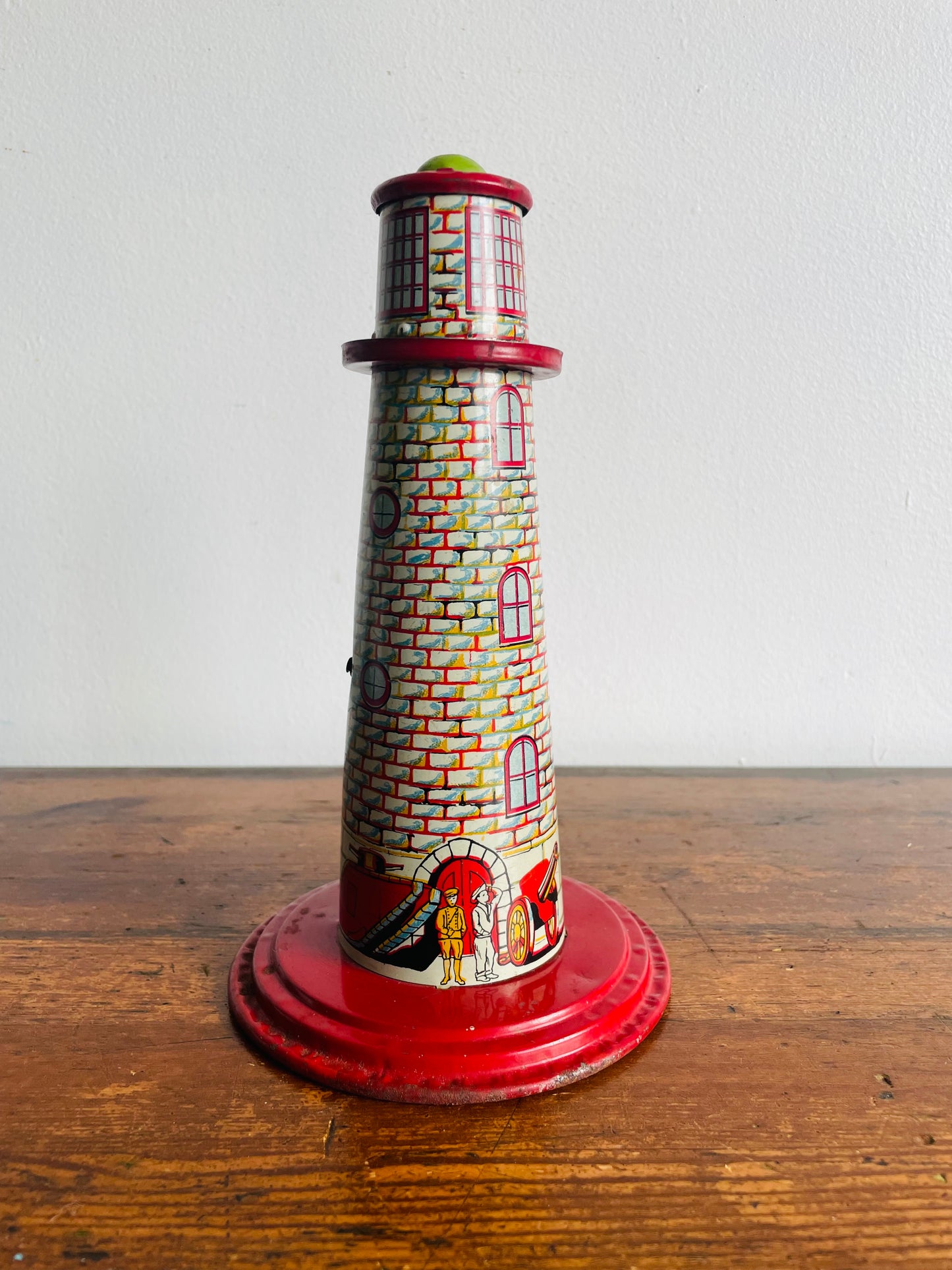 Marx Sky Flyer Tin Litho Toy Tower