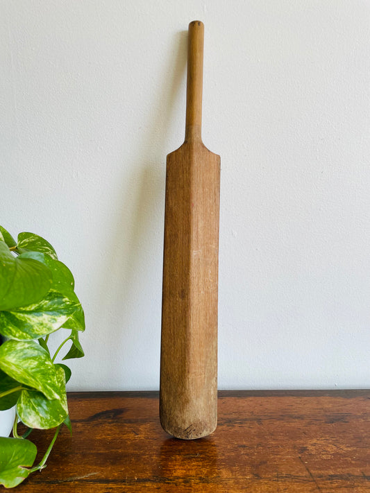 Long Wooden Paddle - Cricket Bat or Kitchen Utensil Decor