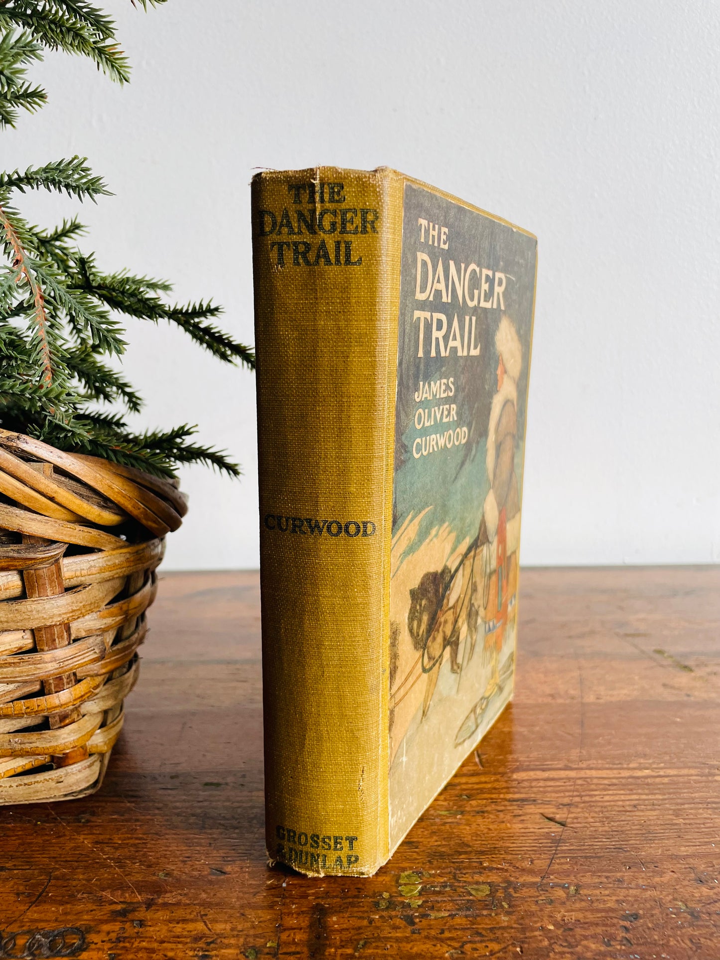 The Danger Trail by James Oliver Curwood Antique Hardcover Book (1910) - Mystery Novel Set in Hudson Bay Region