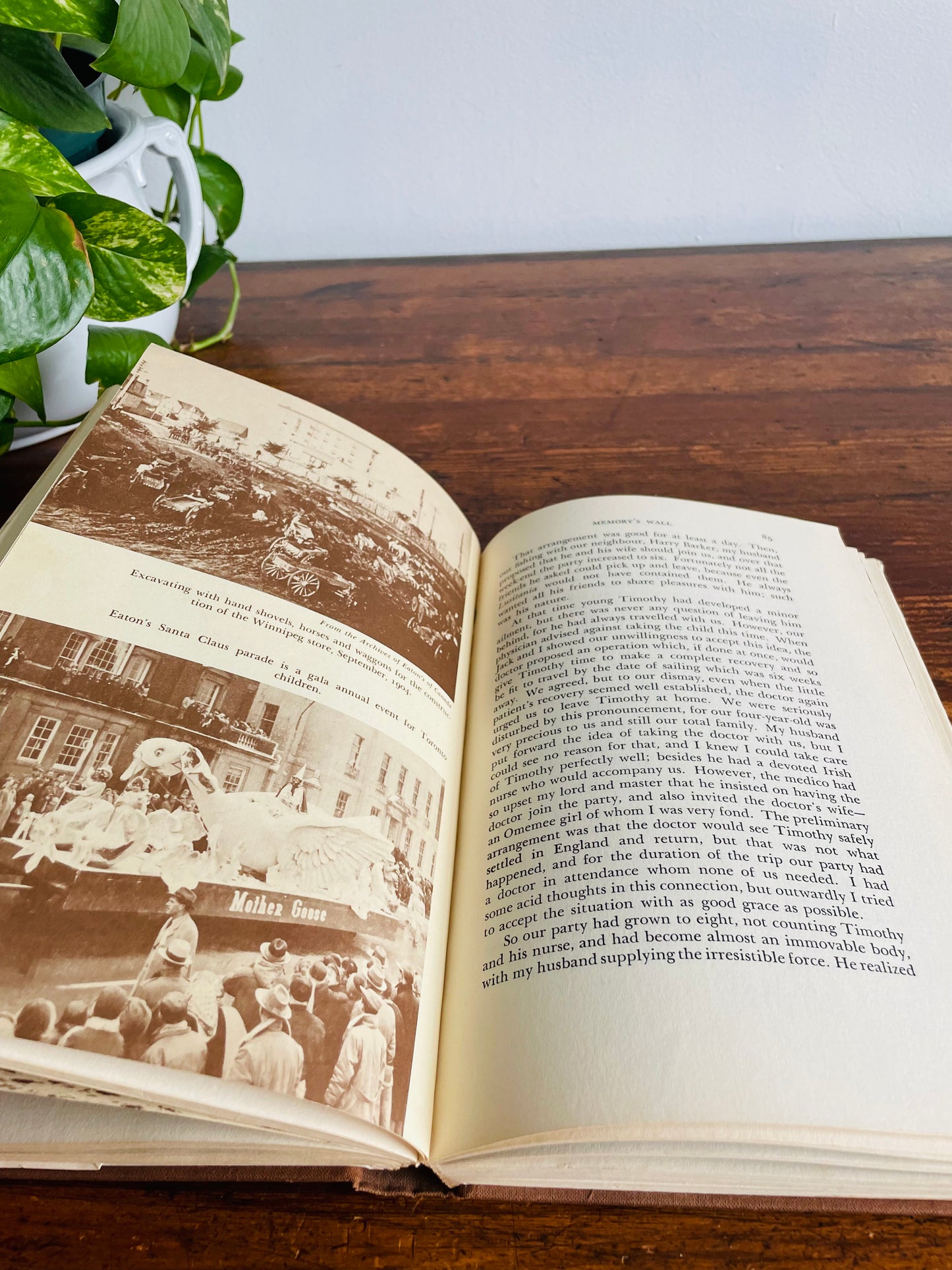 Memory's Wall: The Autobiography of Flora McCrea Eaton Hardcover Book (1956)